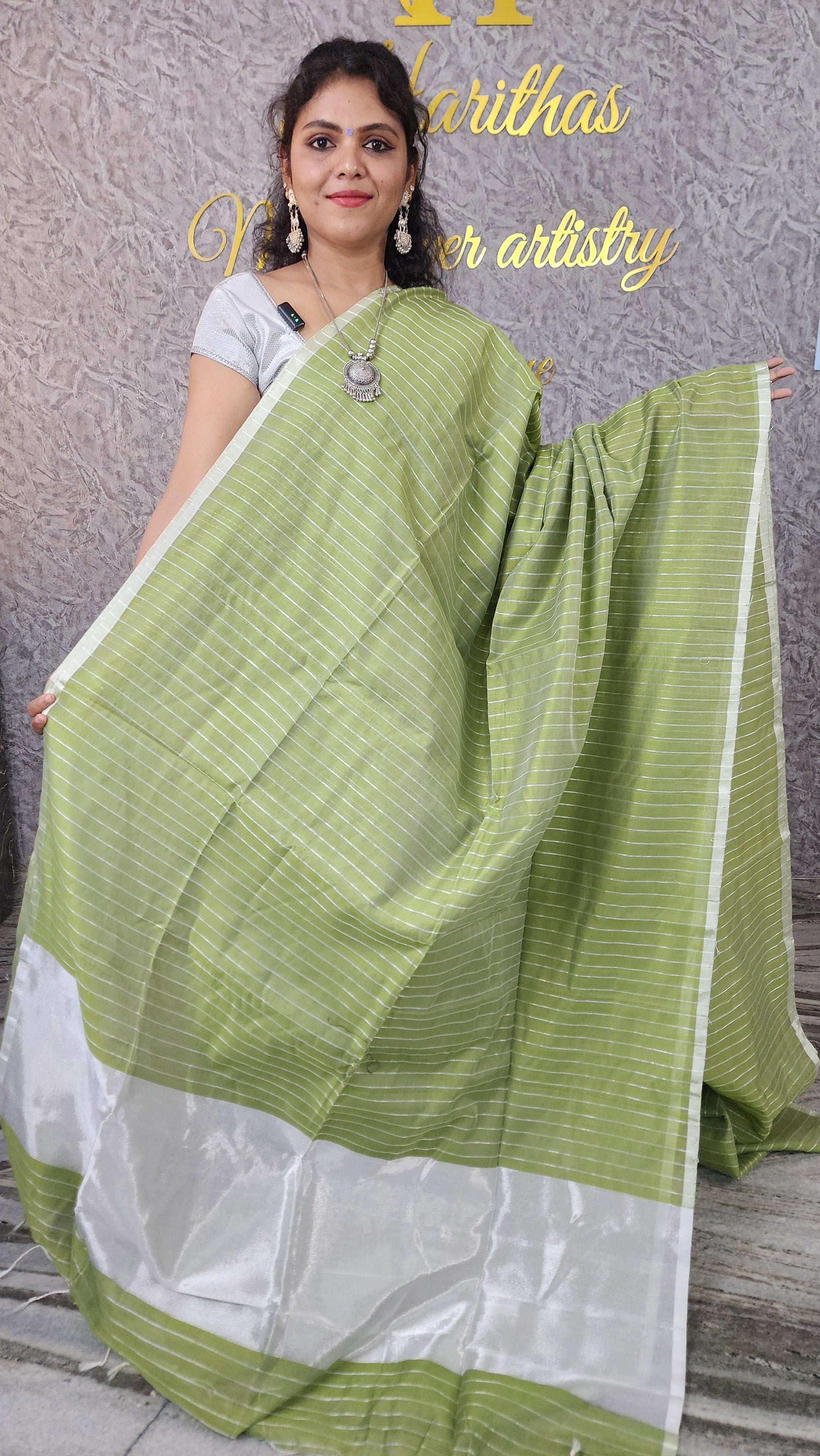 KHADI TISSUE COTTON SAREE
