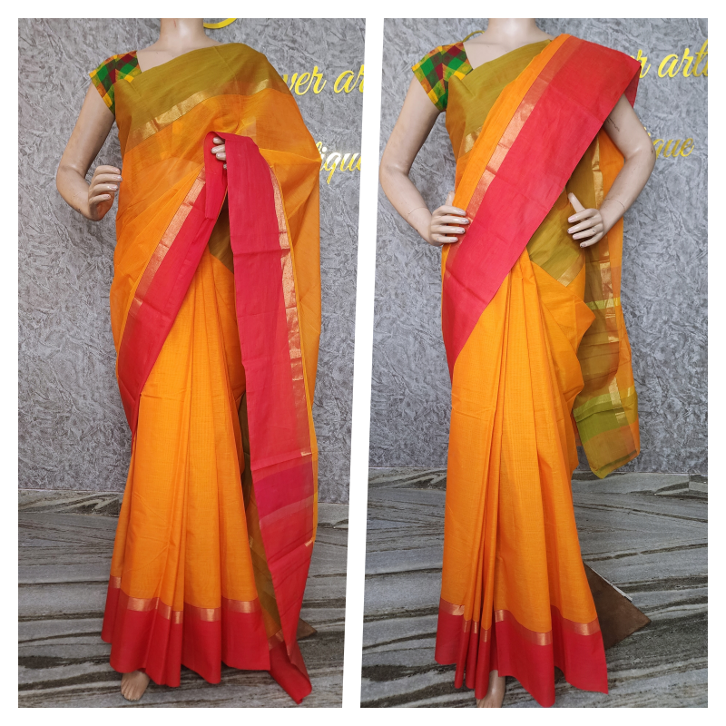 HANDLOOM  KANCHI COTTON SAREE