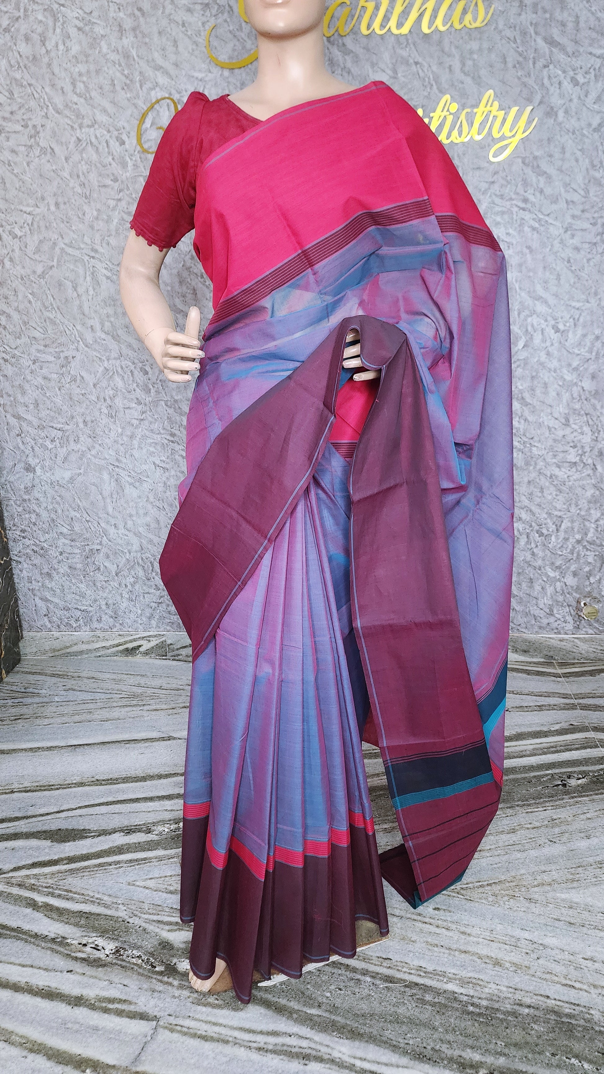 HANDLOOM KANCHI COTTON SAREE