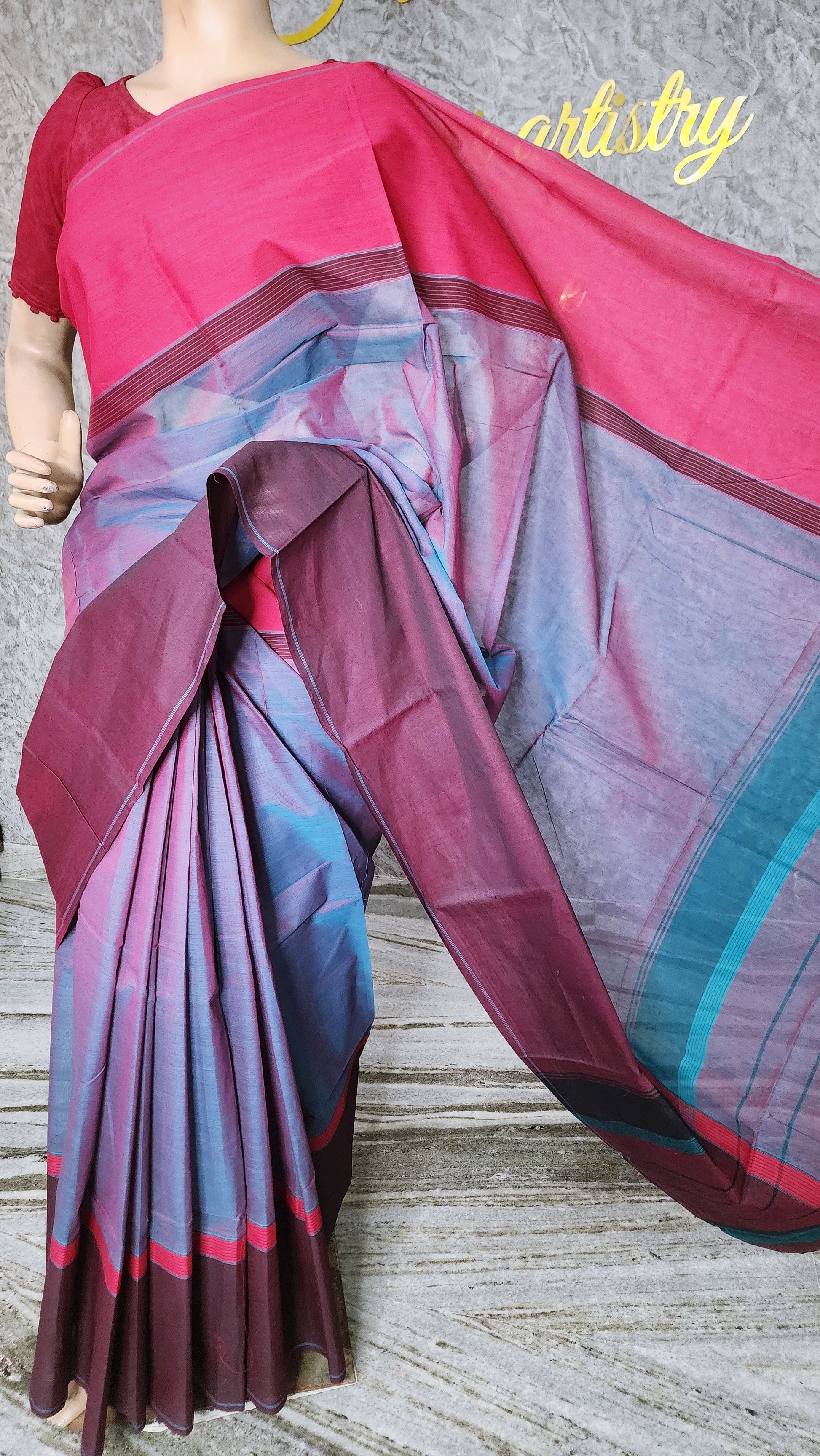 HANDLOOM KANCHI COTTON SAREE
