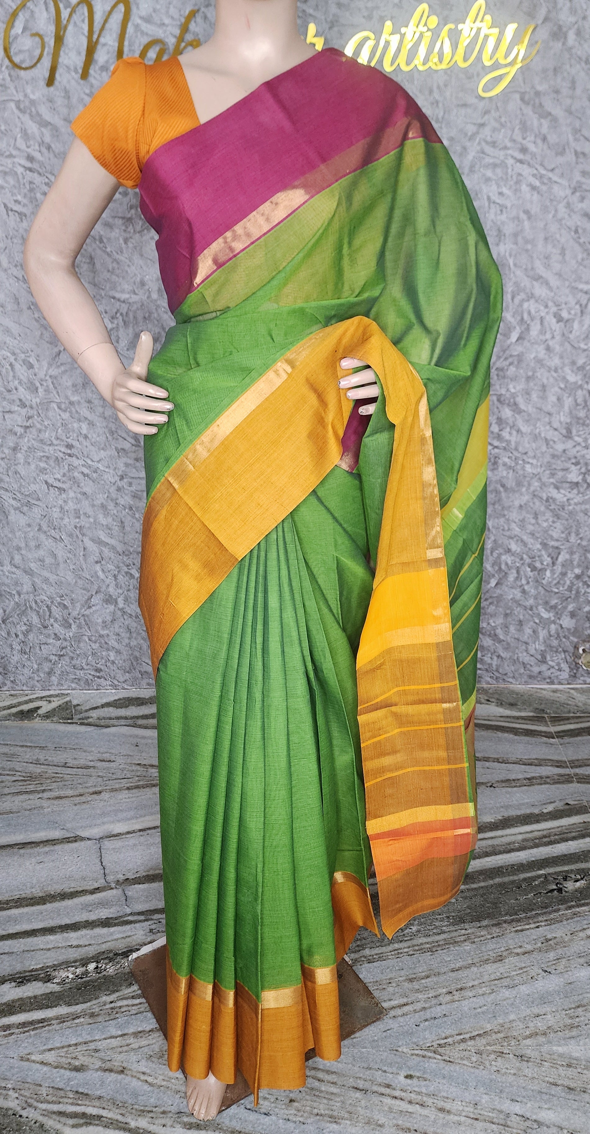 HANDLOOM KANCHI COTTON SAREE