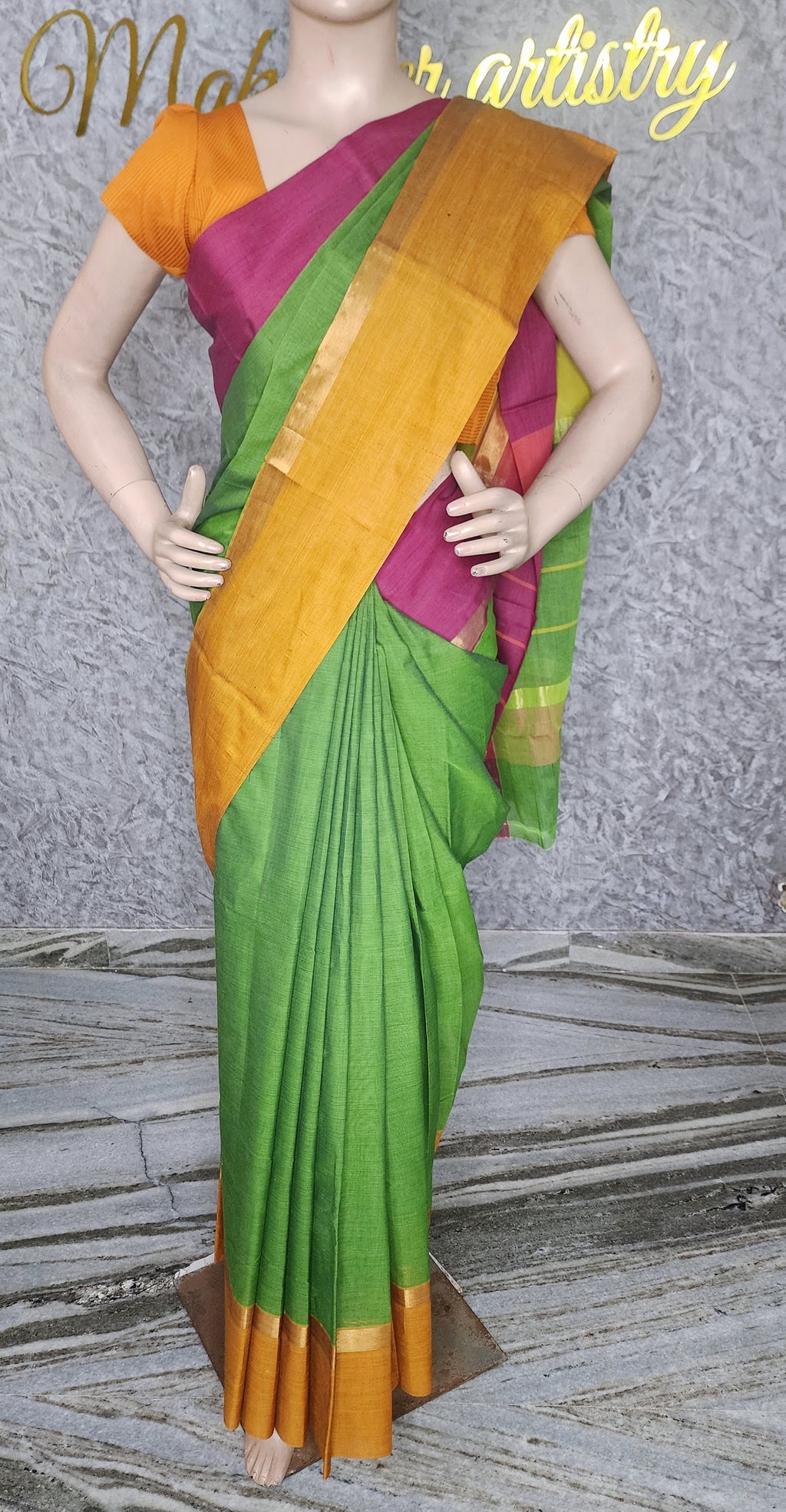 HANDLOOM KANCHI COTTON SAREE