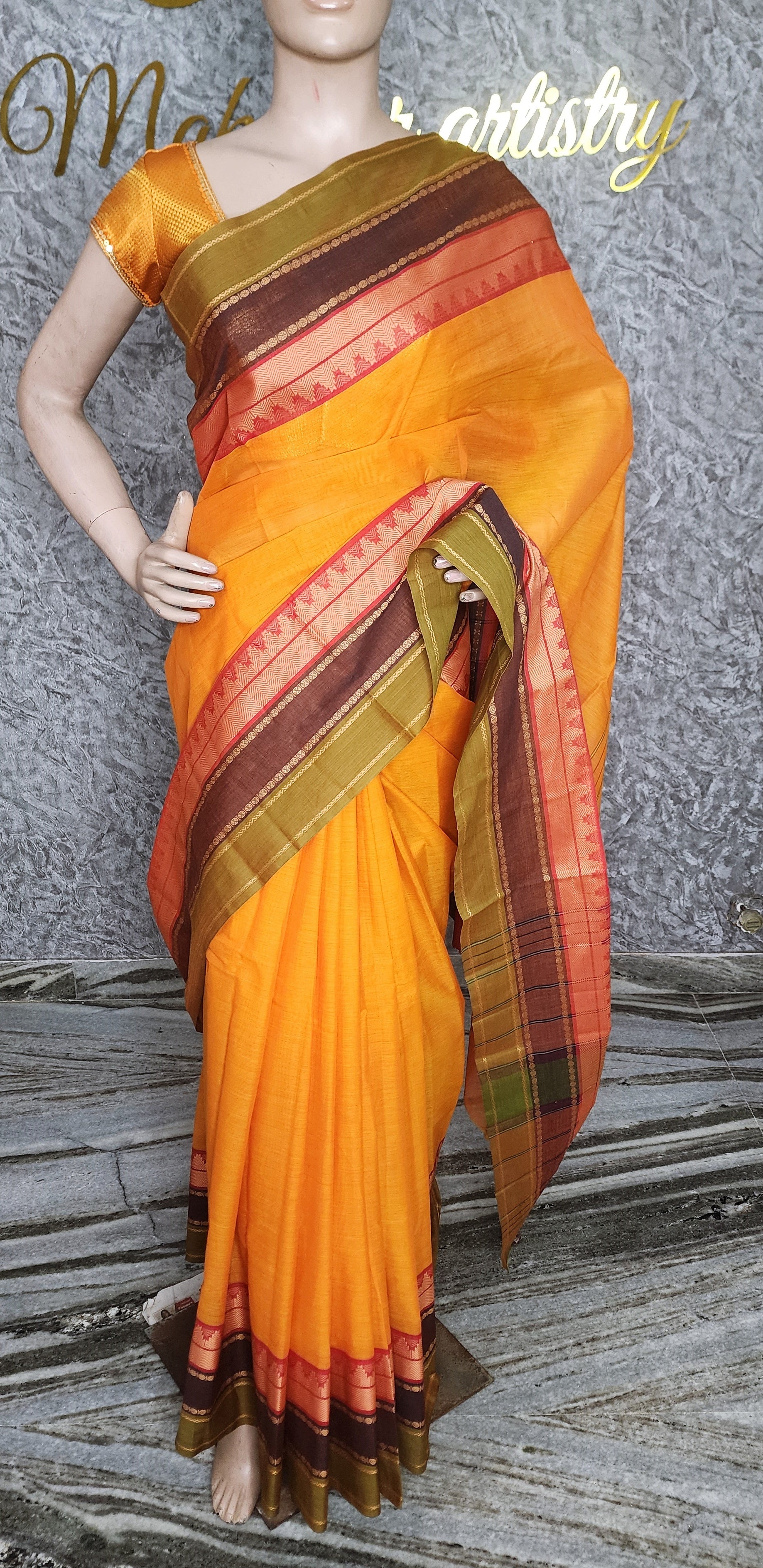 HANDLOOMKANCHI COTTON SAREE