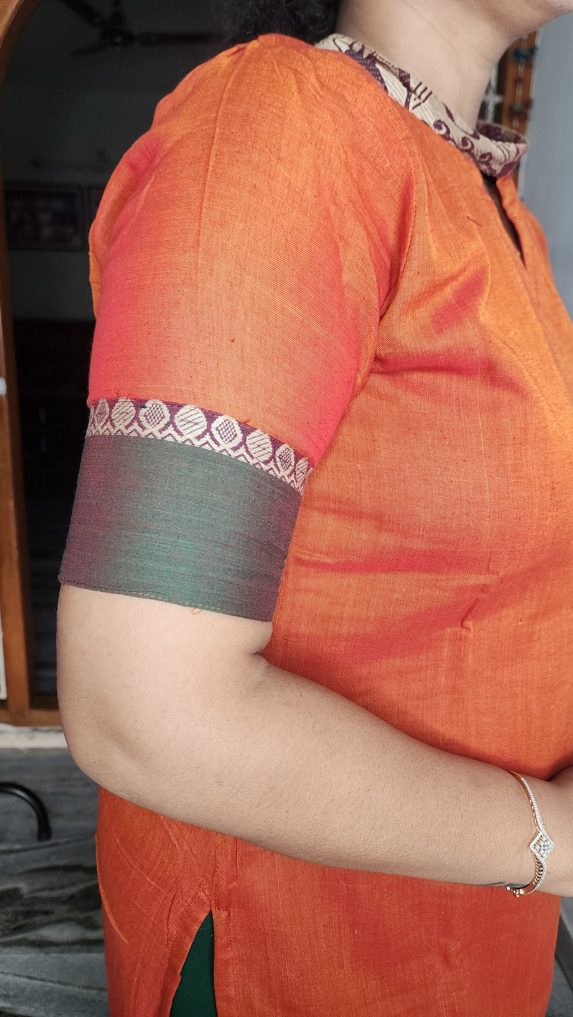 HERITAGE DESIGN NARAYANAPET COTTON KURTI