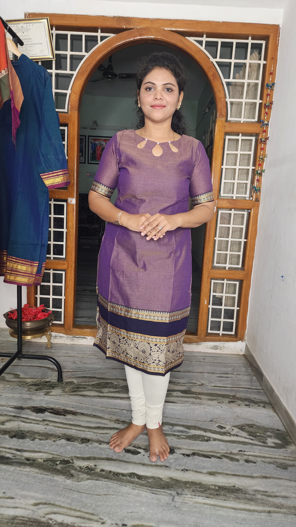 HERITAGE NARAYANAPET COTTON KURTI