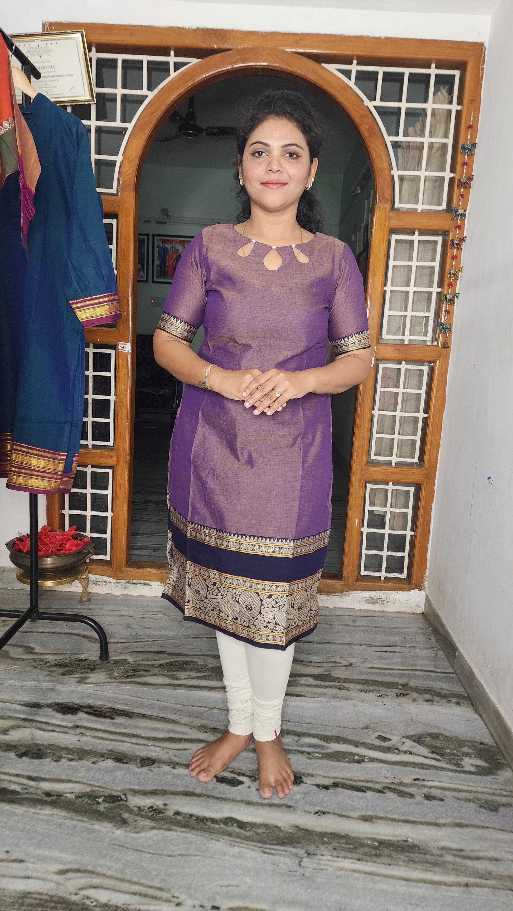 HERITAGE NARAYANAPET COTTON KURTI