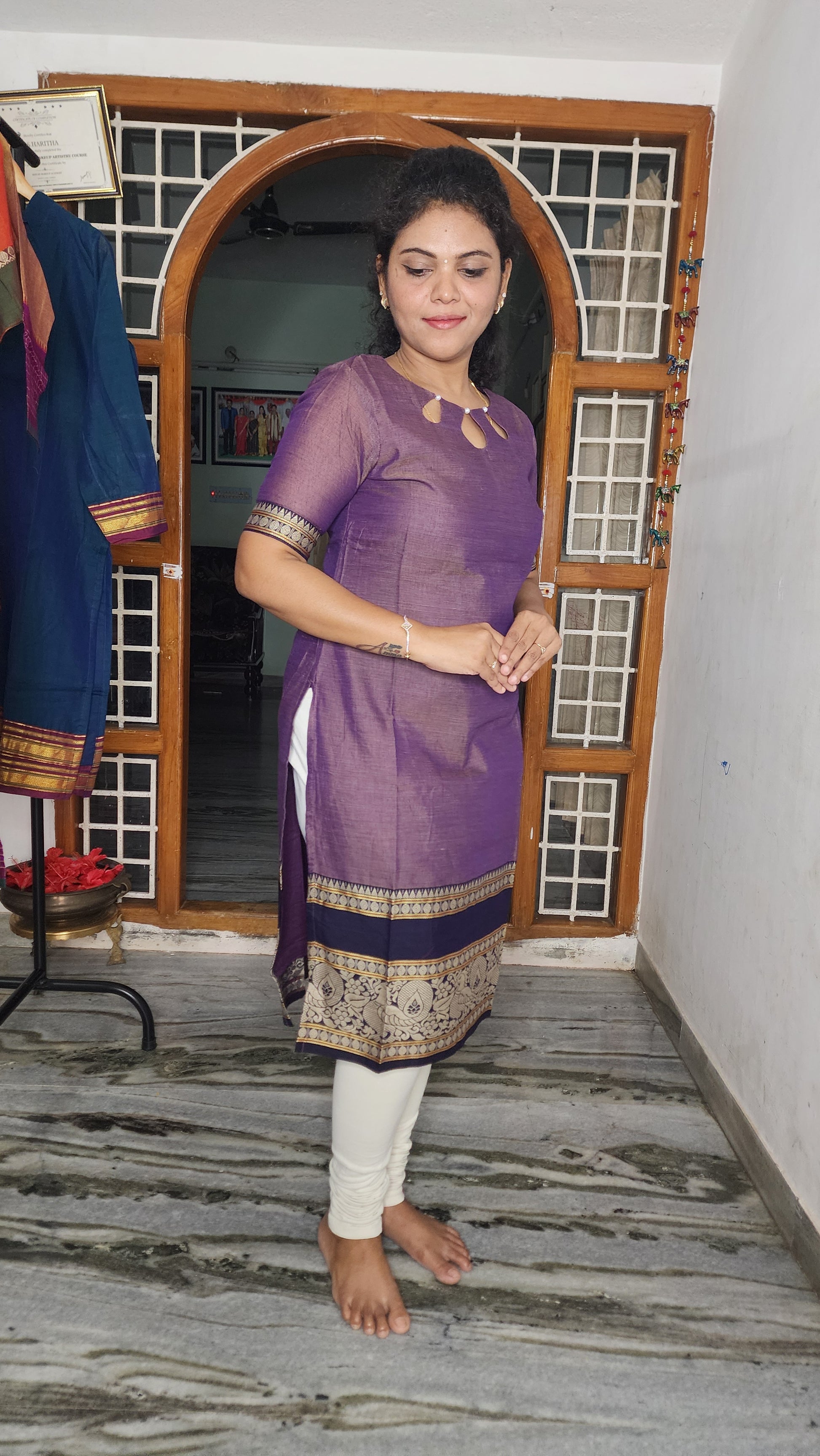 HERITAGE NARAYANAPET COTTON KURTI