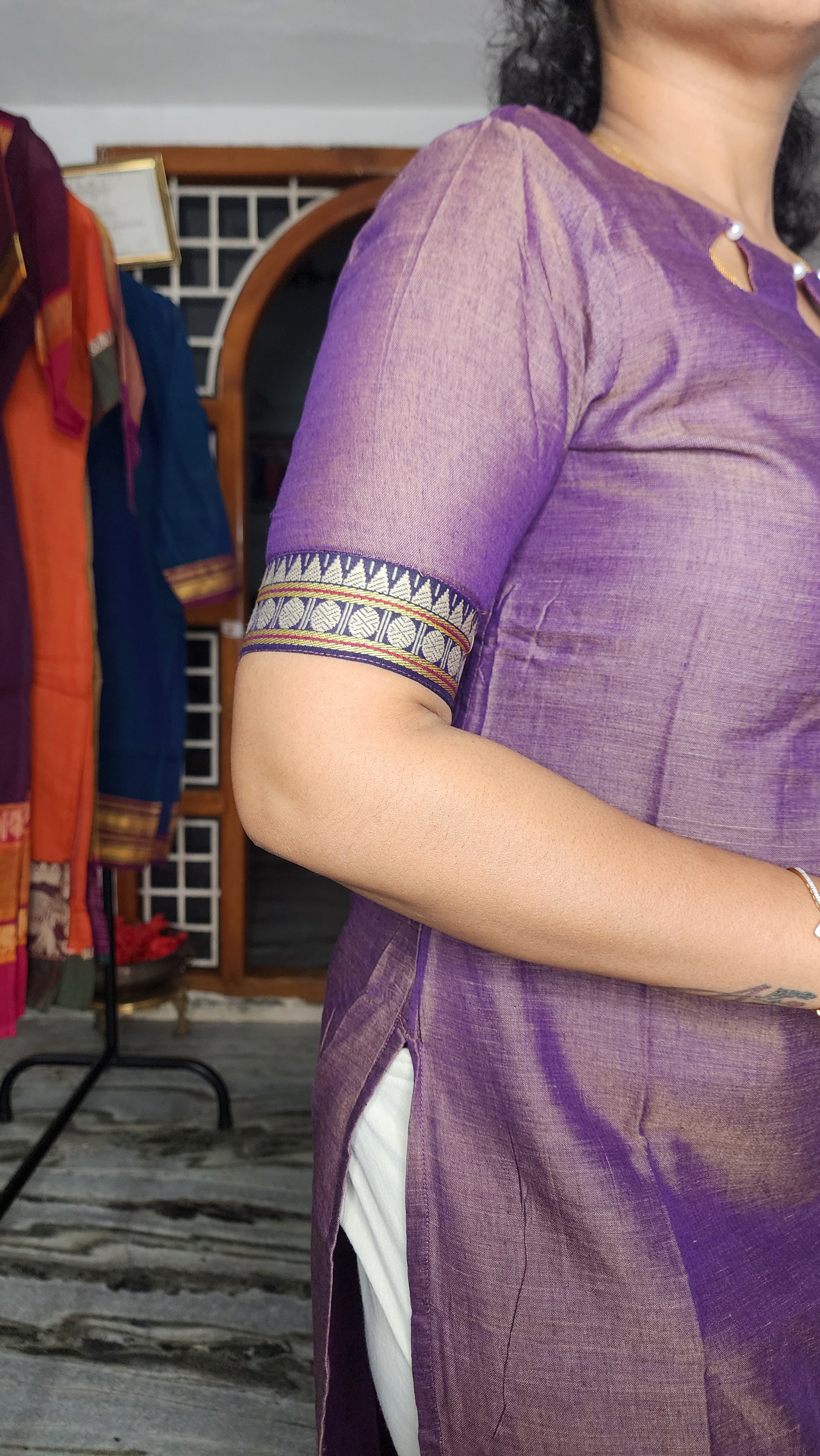 HERITAGE NARAYANAPET COTTON KURTI