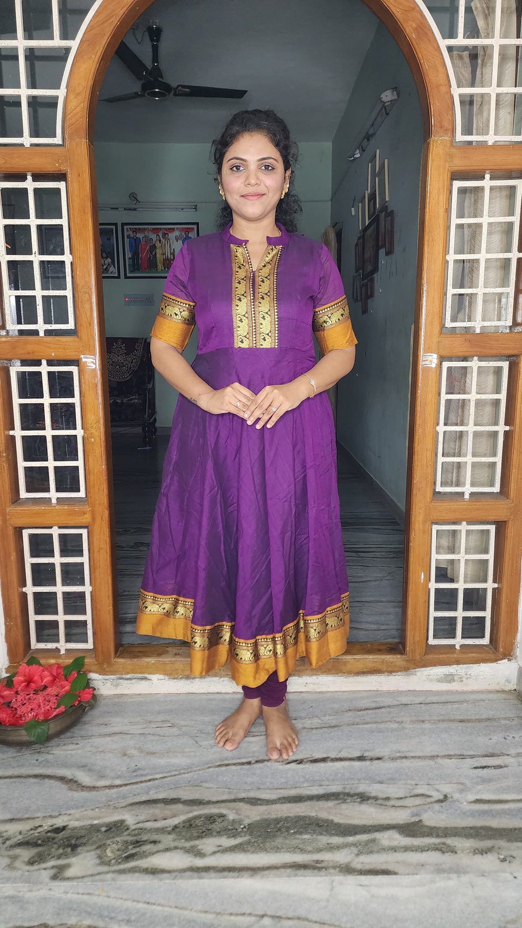 HERITAGE DESIGN NARAYANAPET ANARKALI SALWAR SET
