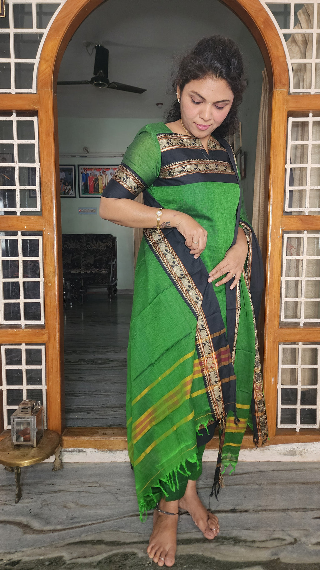 HERITAGE DESIGN NARAYANAPET COTTON SALWAR SET