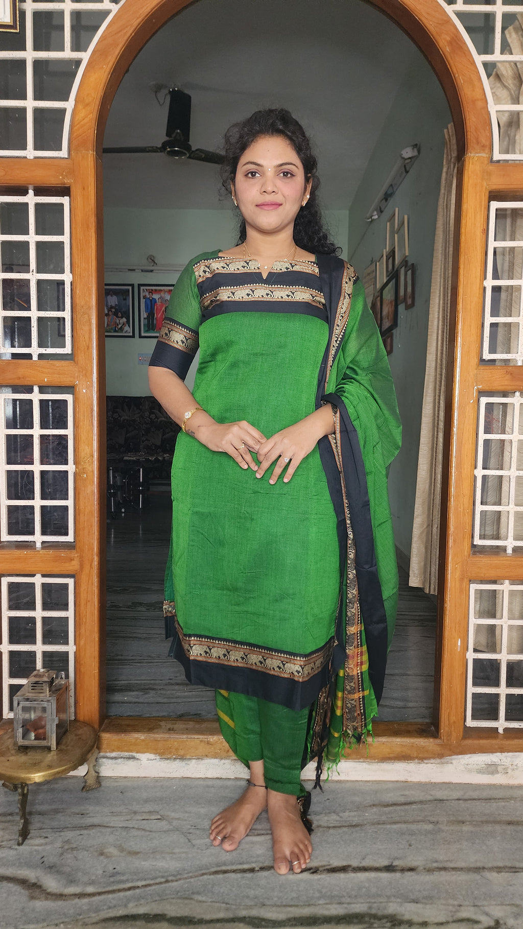 HERITAGE DESIGN NARAYANAPET COTTON SALWAR SET
