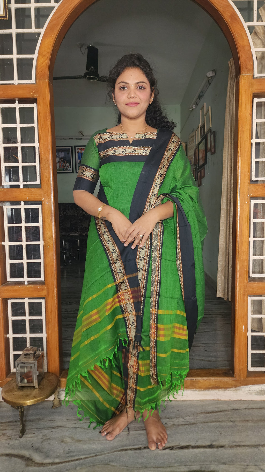 HERITAGE DESIGN NARAYANAPET COTTON SALWAR SET