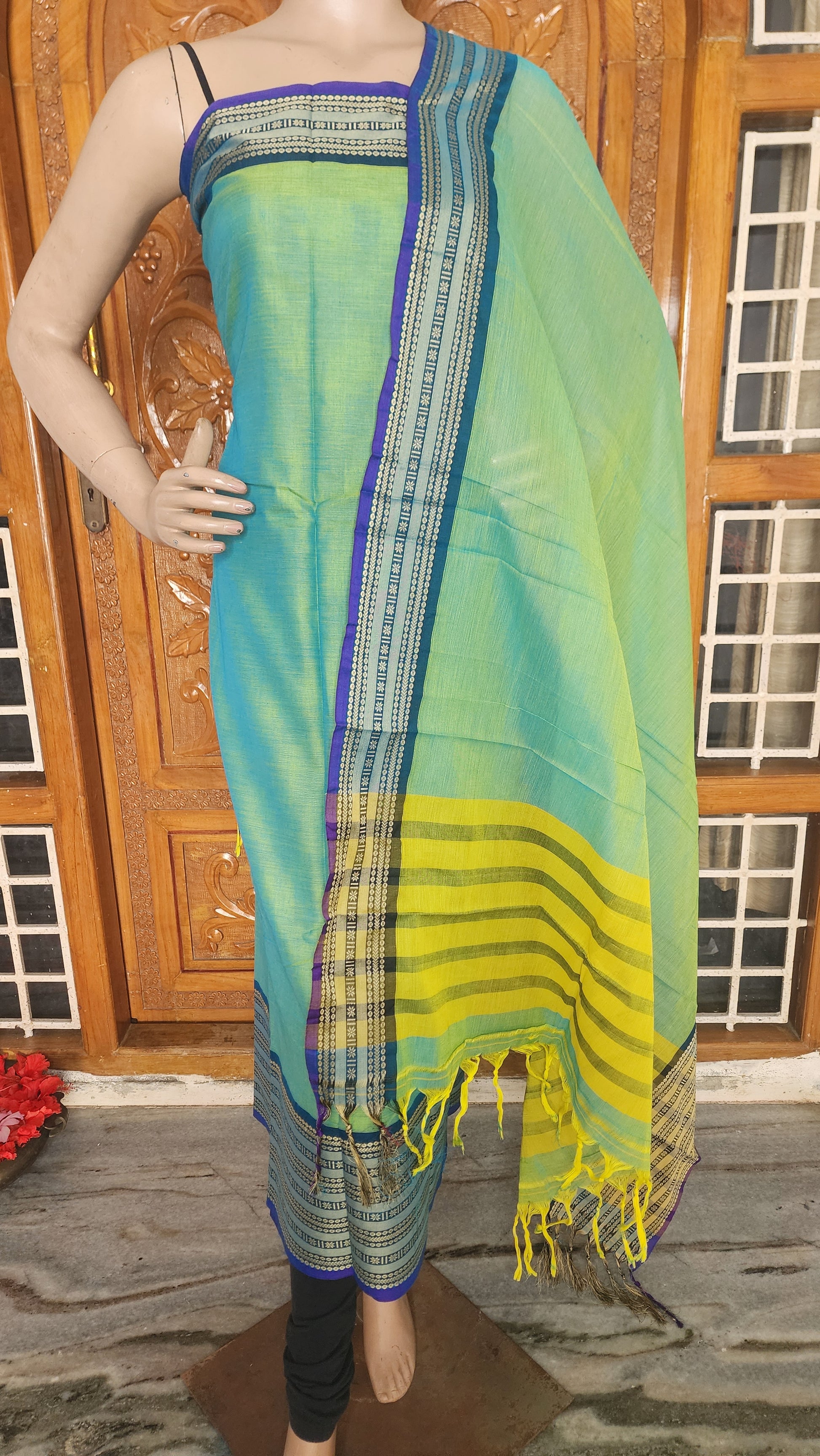 UNSTITCHED COTTON SALWAR MATERIAL
