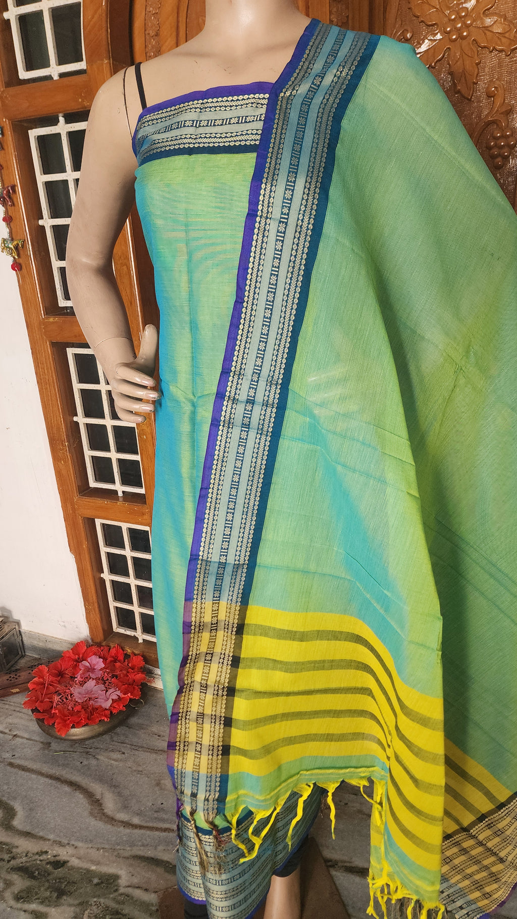 UNSTITCHED COTTON SALWAR MATERIAL