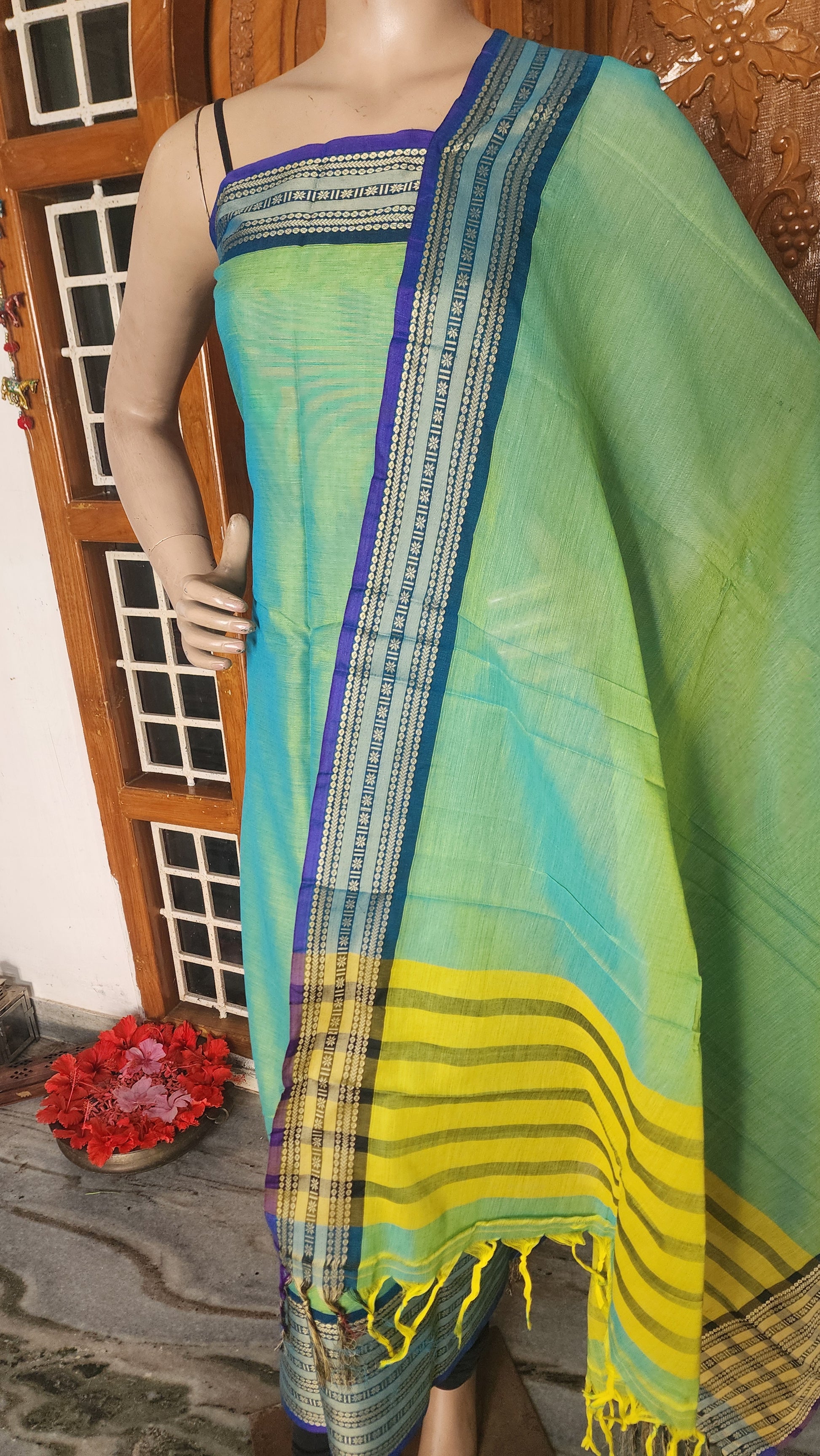 UNSTITCHED COTTON SALWAR MATERIAL