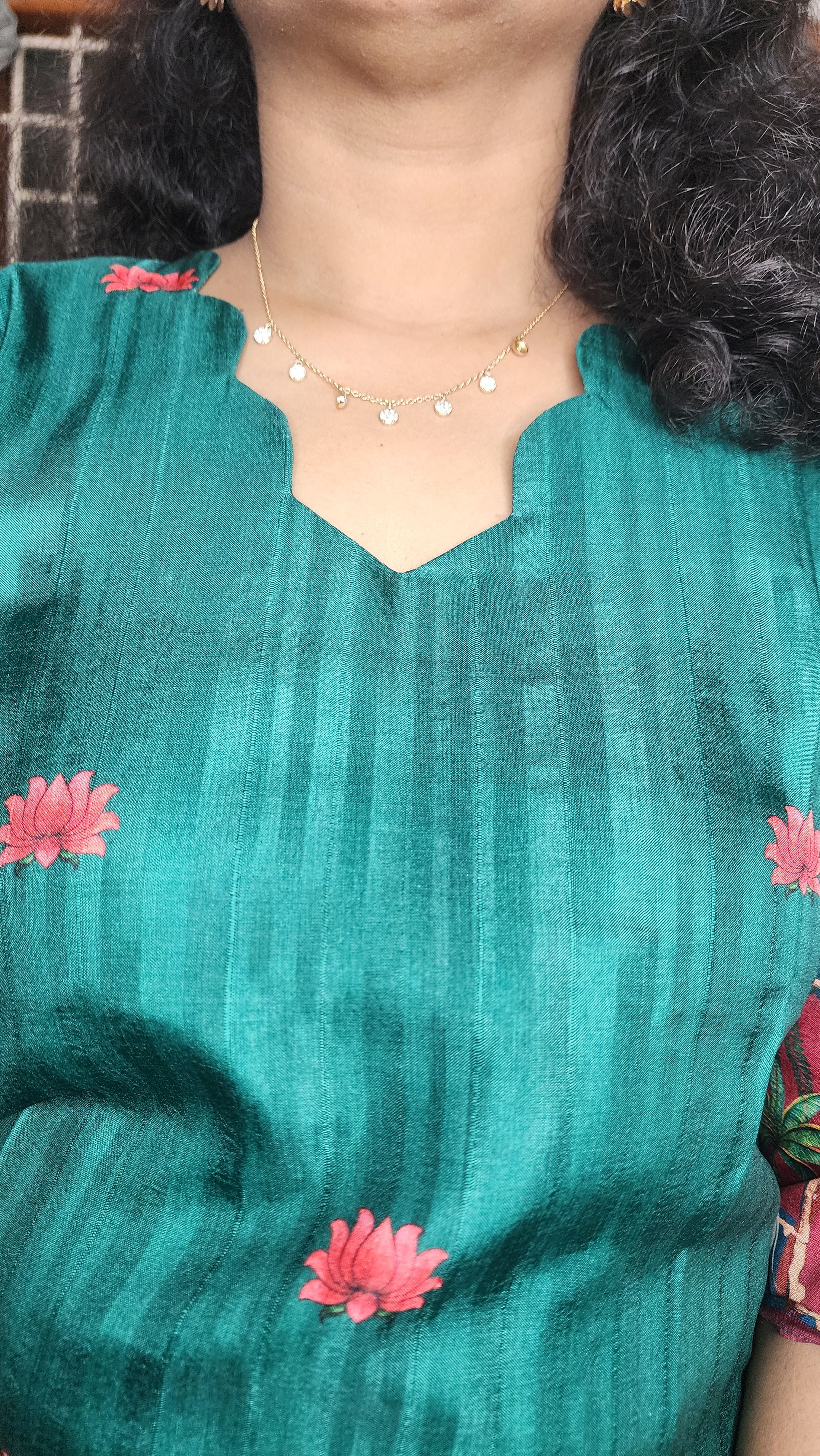 CO-ORDS KOLLAM SILK MATERIAL STITCHED