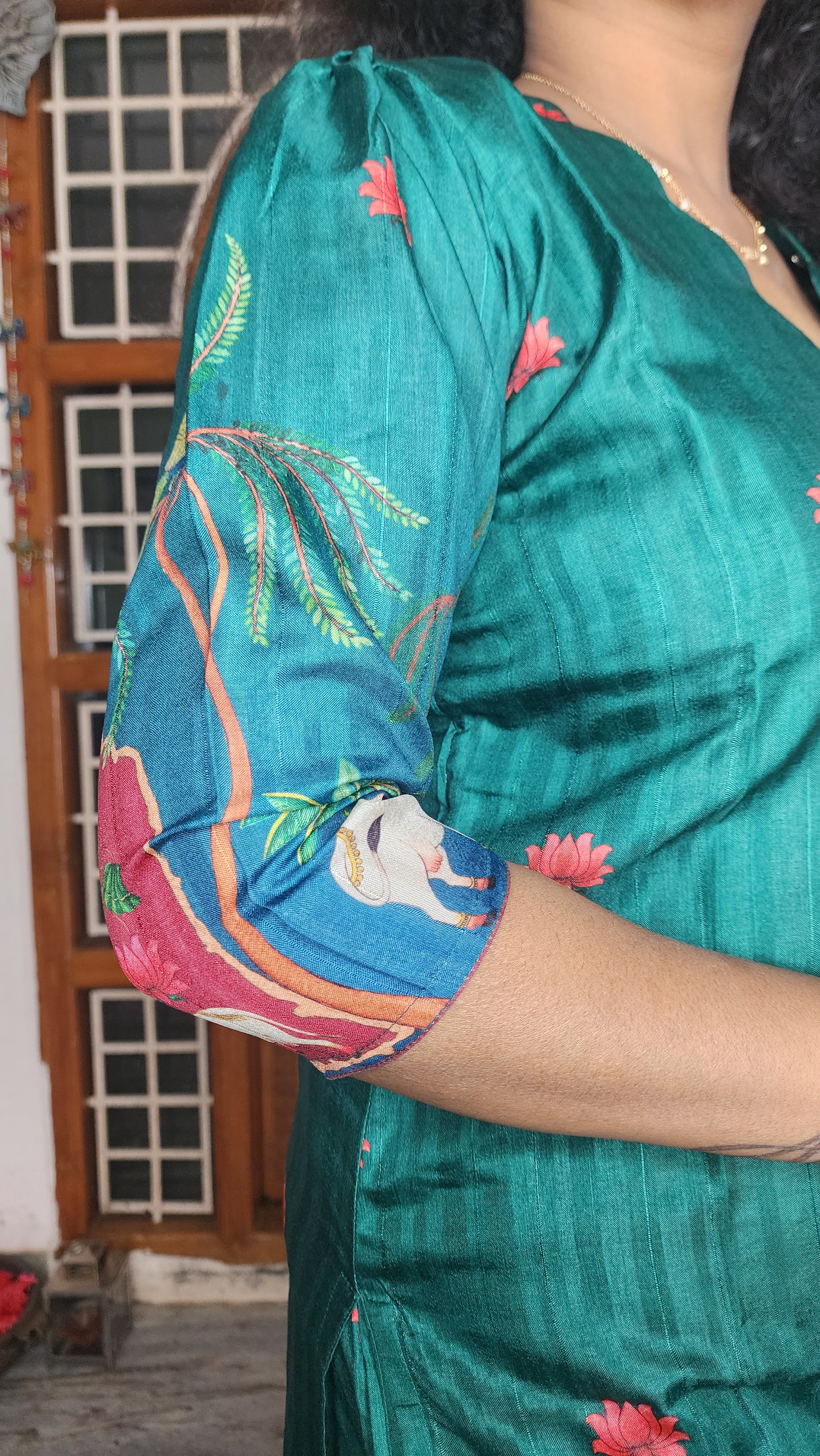 CO-ORDS KOLLAM SILK MATERIAL STITCHED