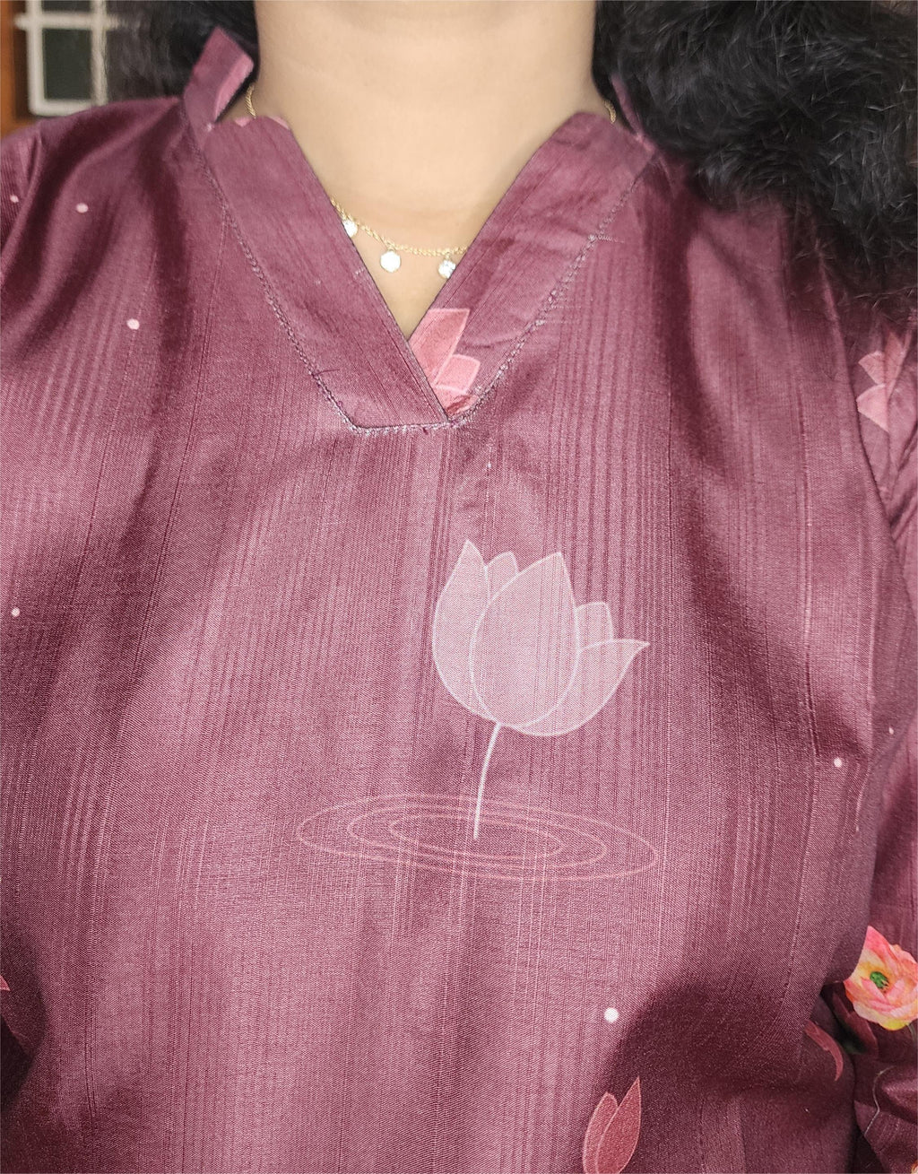 CO-ORDS GINGER SLUB MATERIAL STITCHED