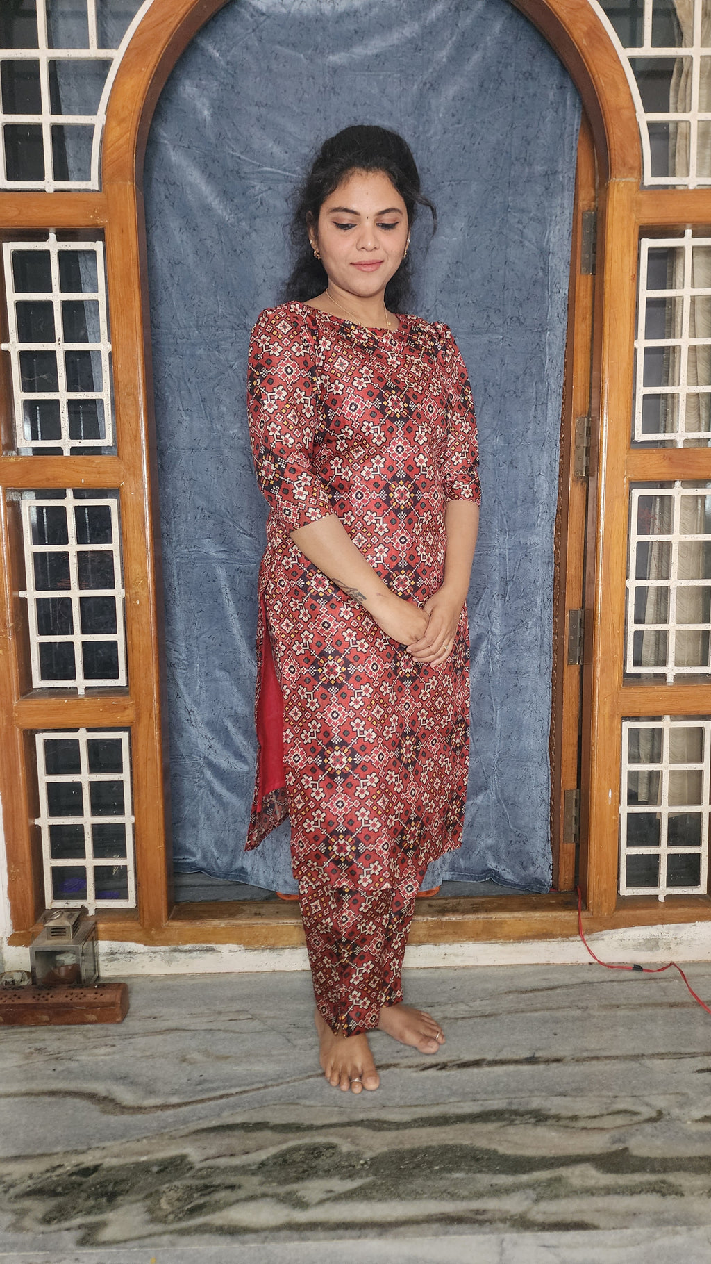 CO-ORDS KOTTA PATTI SILK MATERIAL STITCHED