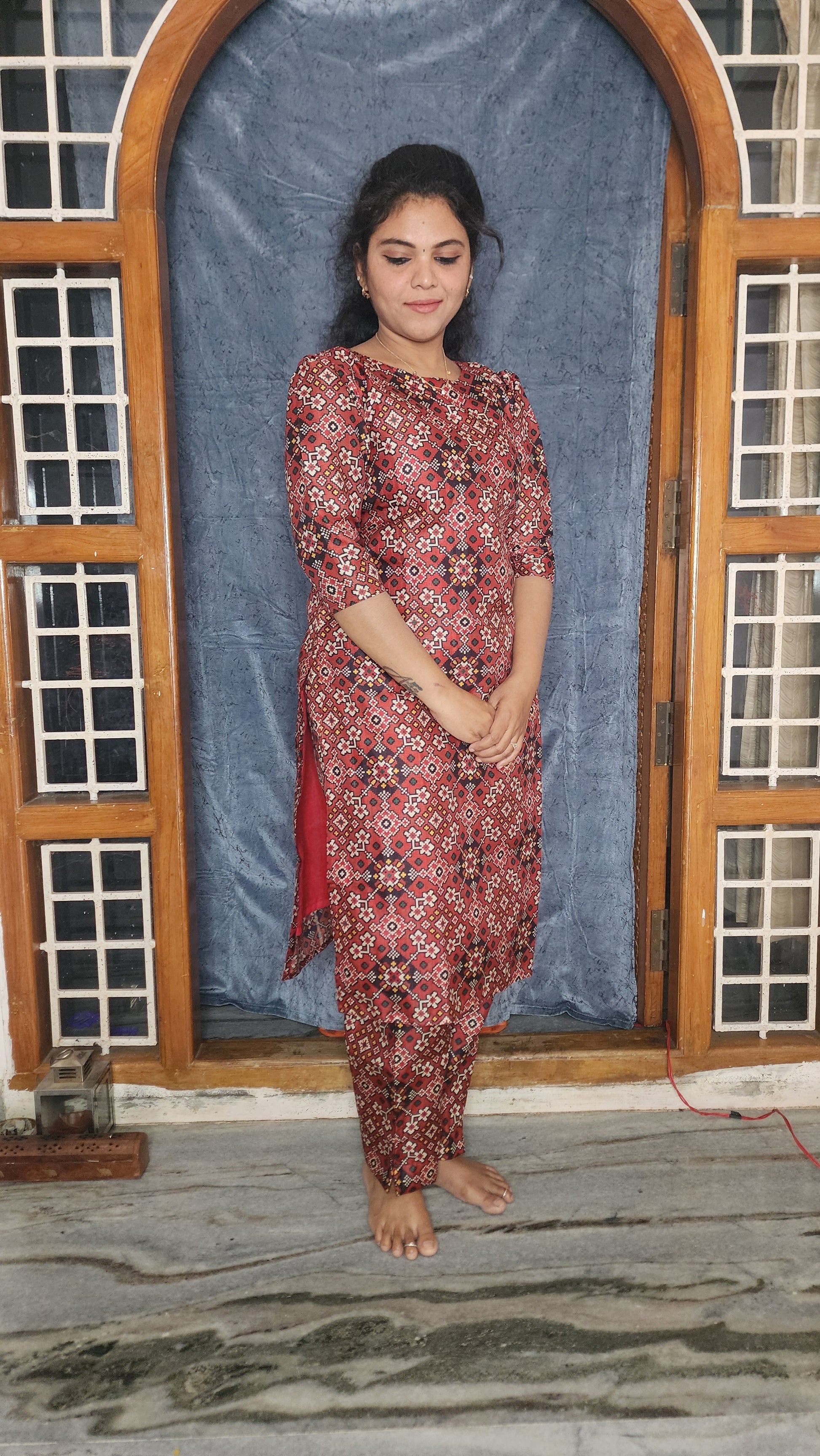 CO-ORDS KOTTA PATTI SILK MATERIAL STITCHED