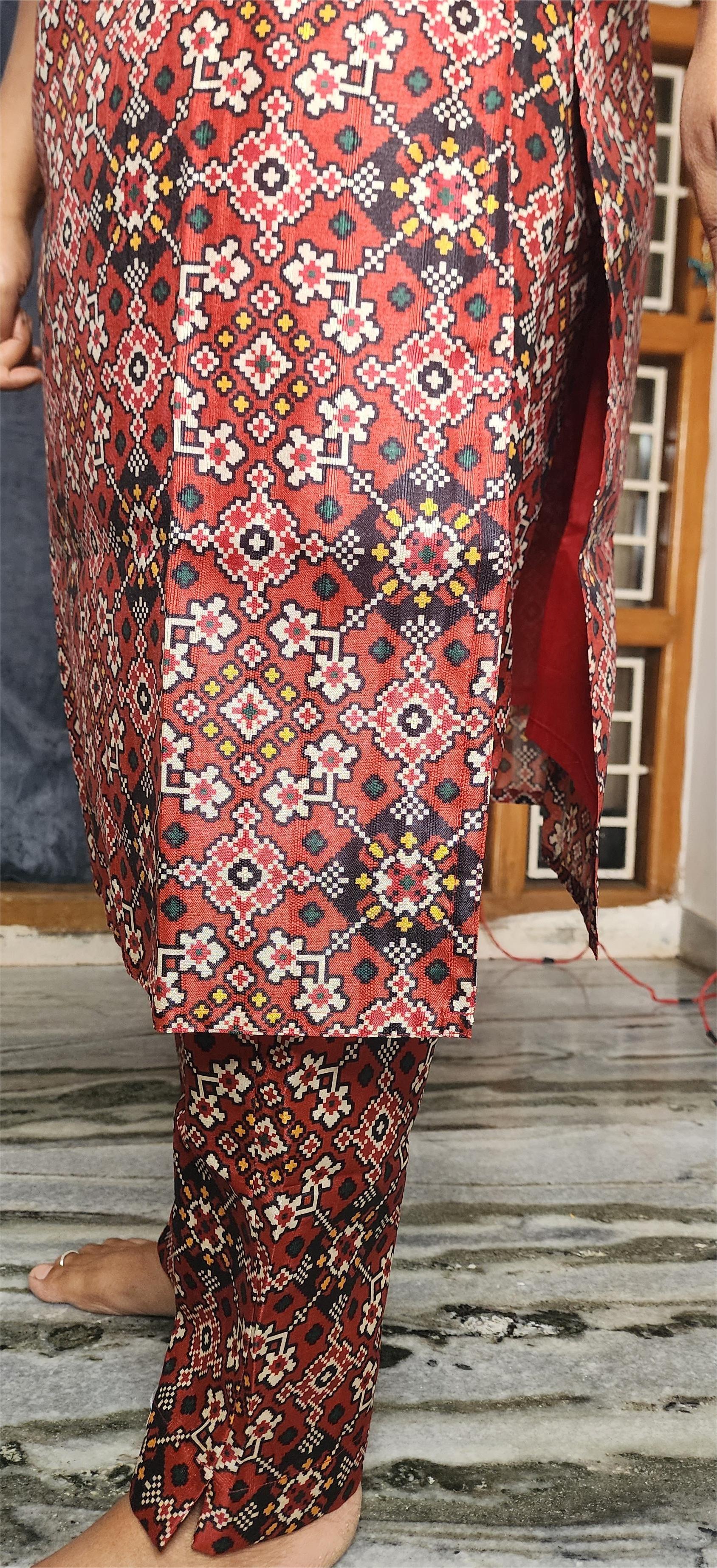 CO-ORDS KOTTA PATTI SILK MATERIAL STITCHED