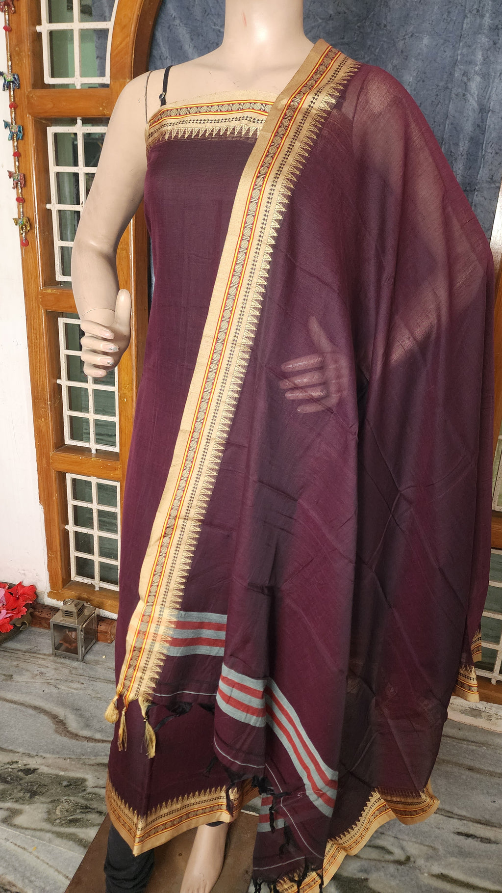 UNSTITCHED COTTON SALWAR MATERIAL