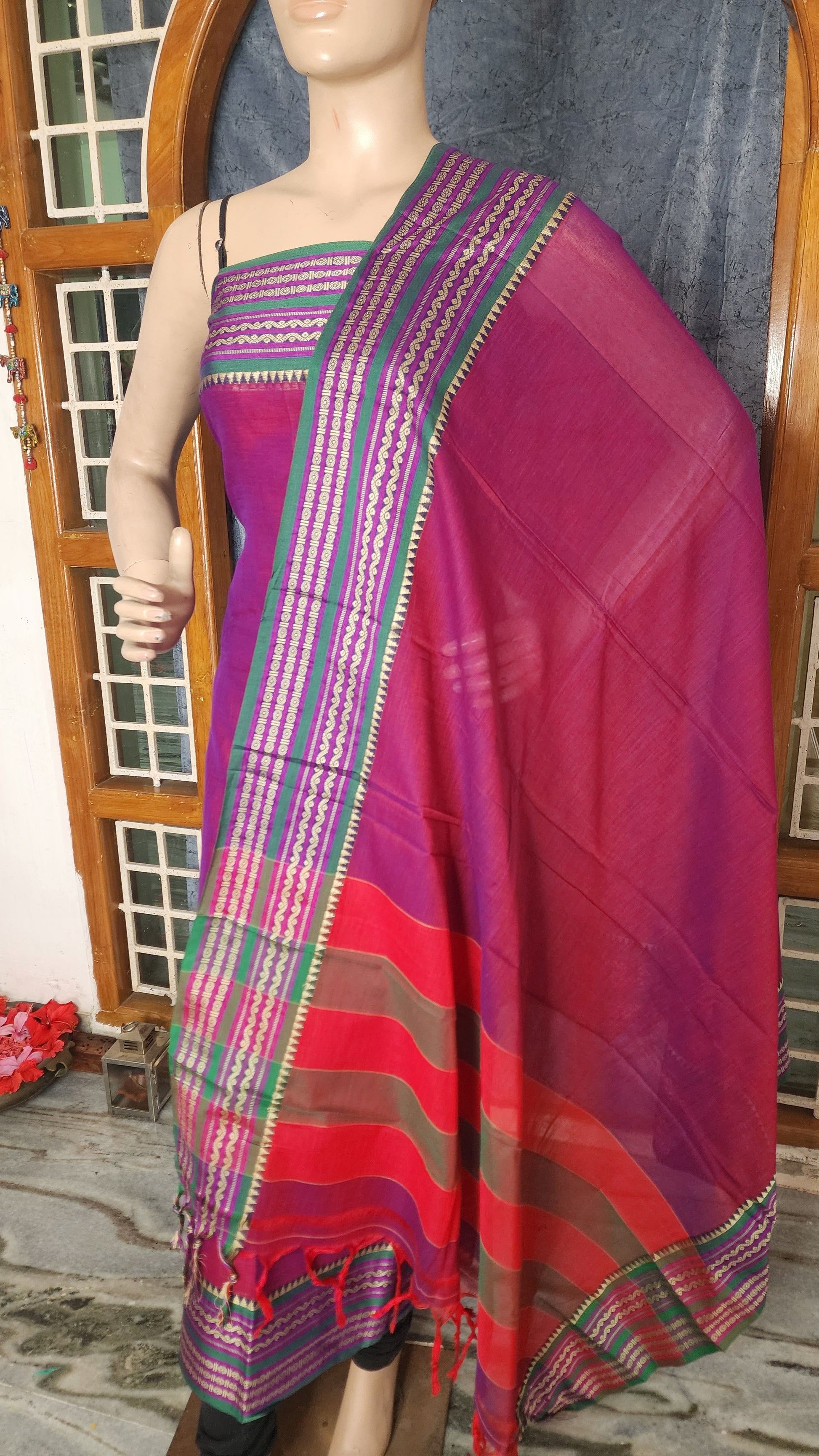 UNSTITCHED COTTON SALWAR MATERIAL