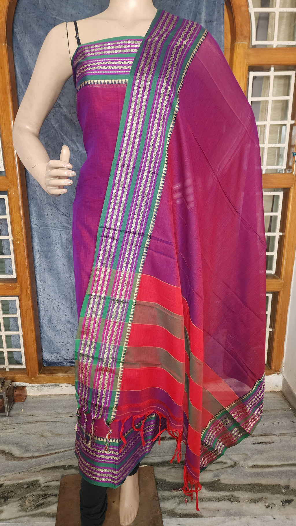 UNSTITCHED COTTON SALWAR MATERIAL