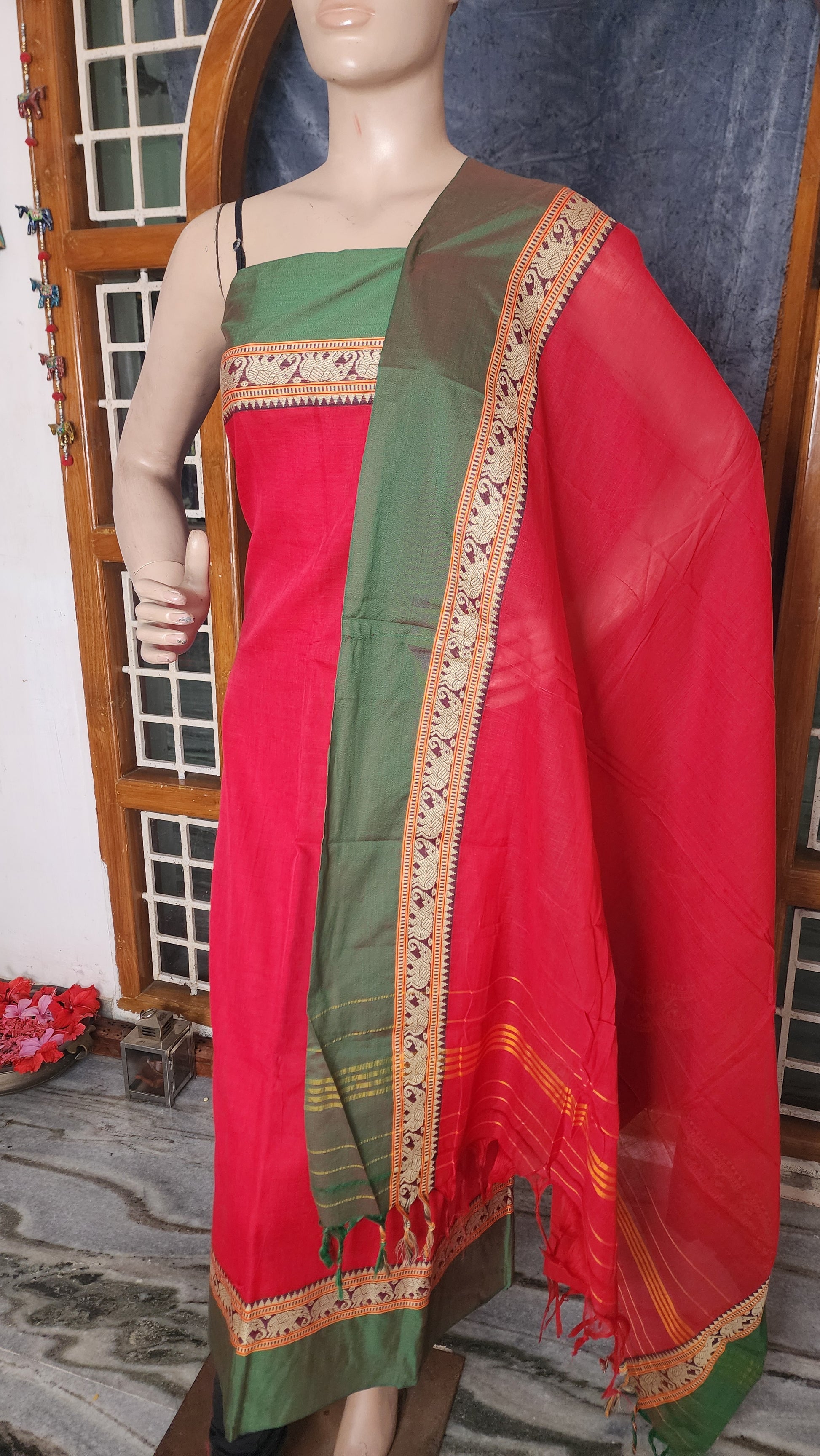 UNSTITCHED COTTON SALWAR MATERIAL