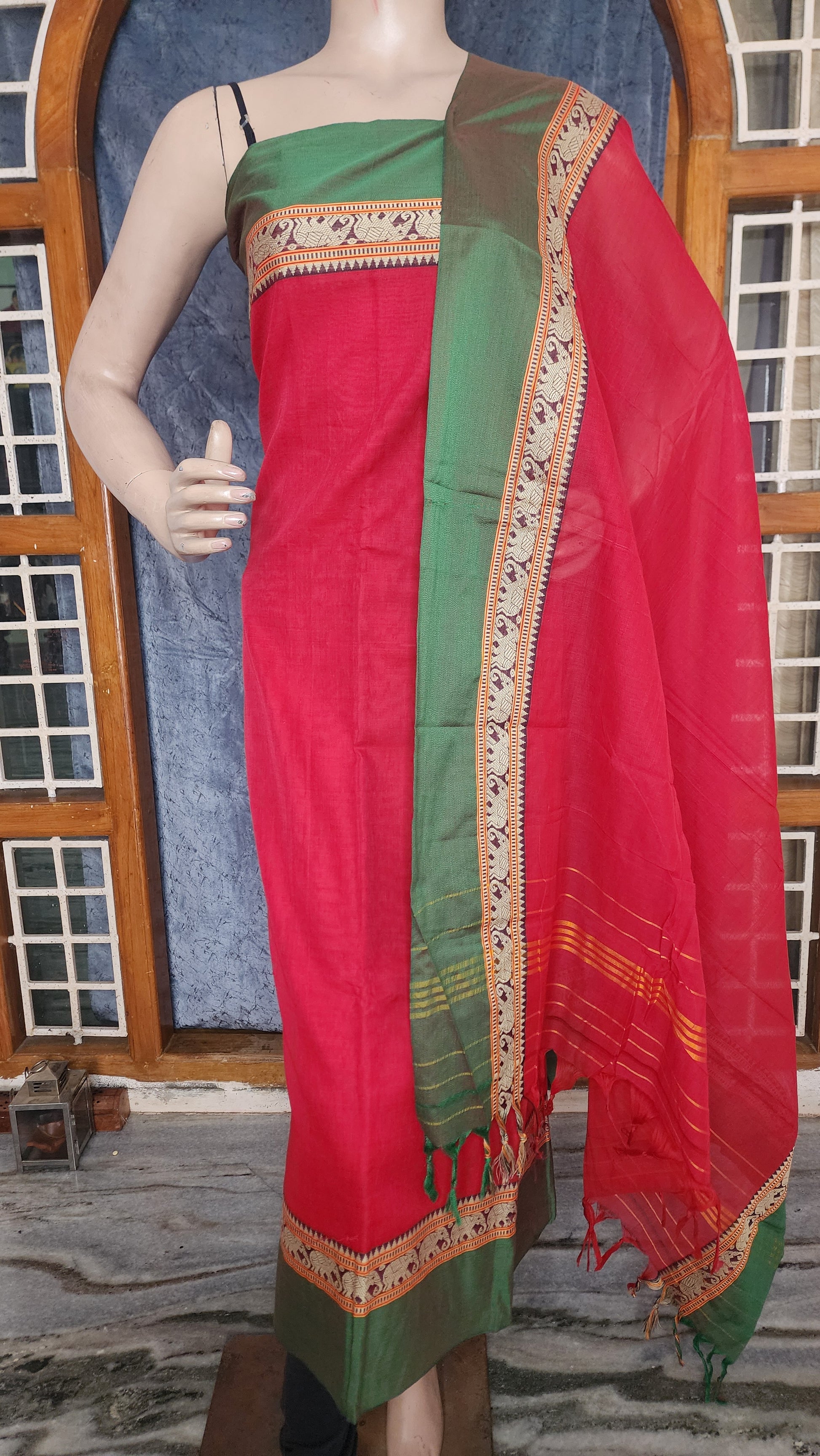 UNSTITCHED COTTON SALWAR MATERIAL