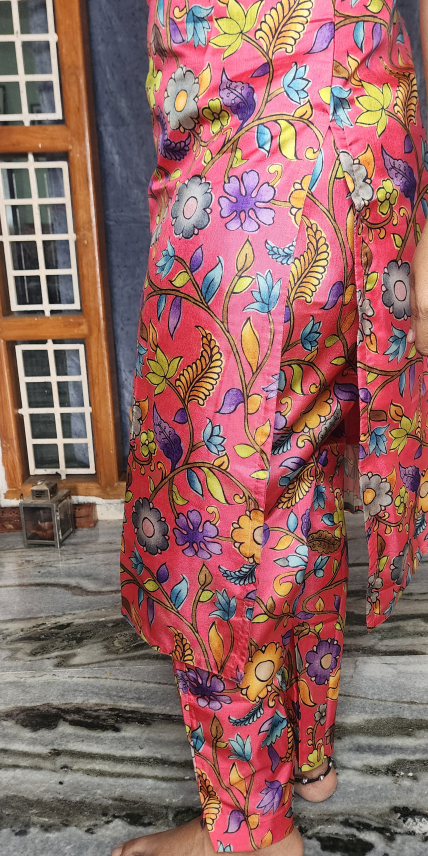 CO-ORDS DOLA SILK MATERIAL STITCHED
