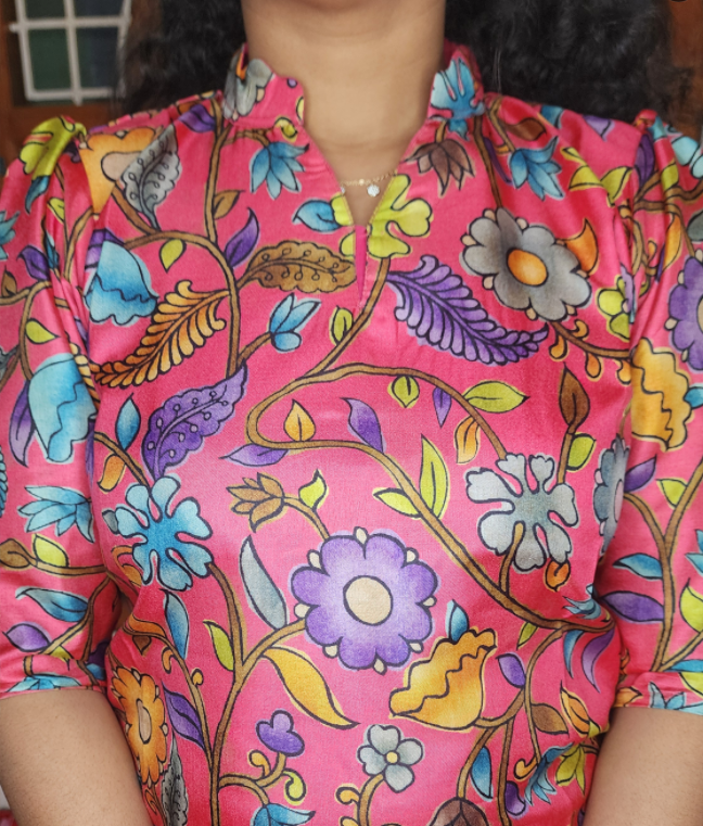CO-ORDS DOLA SILK MATERIAL STITCHED
