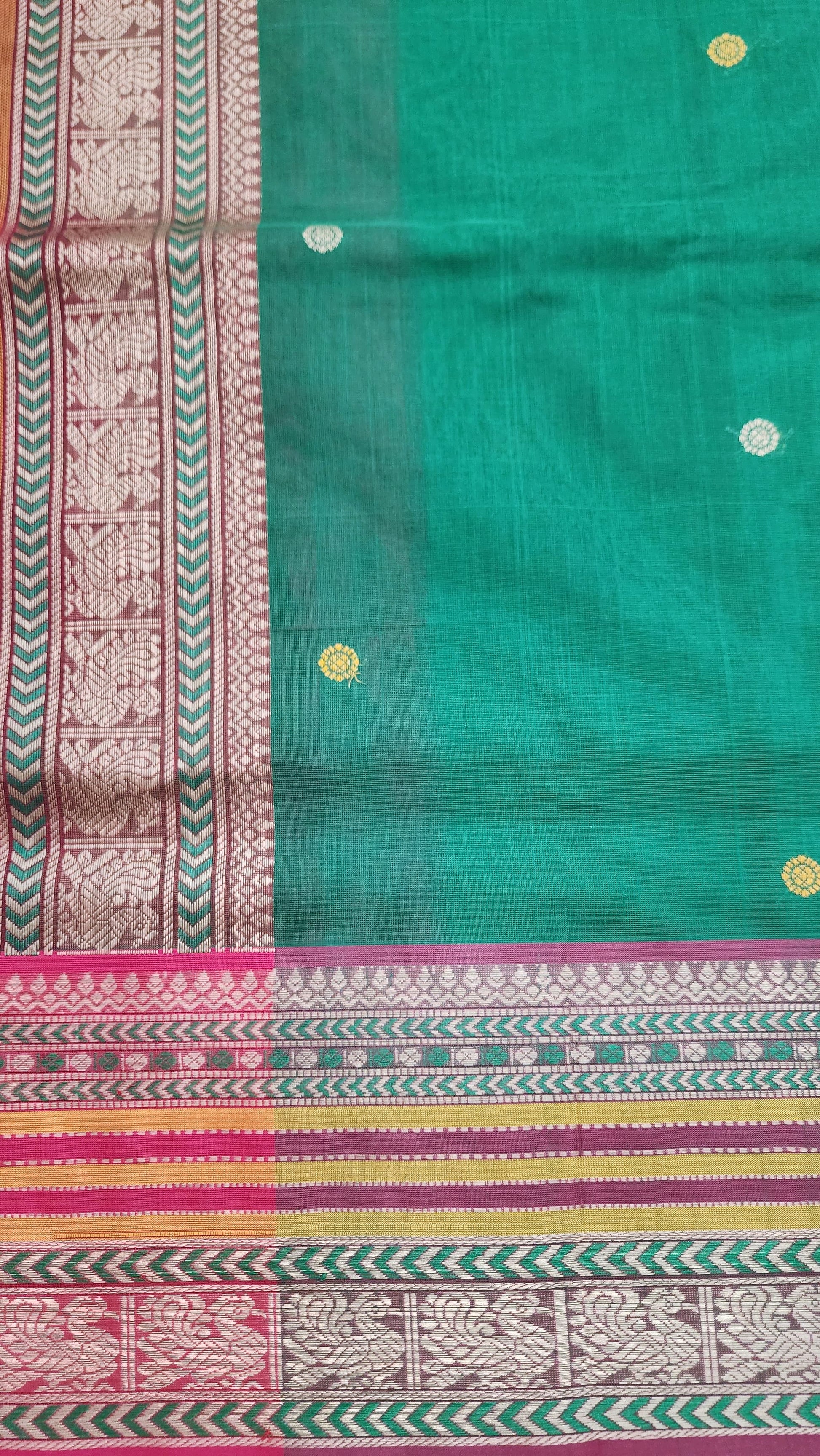 AUTHENTIC HANDWOVEN  COTTON SAREES