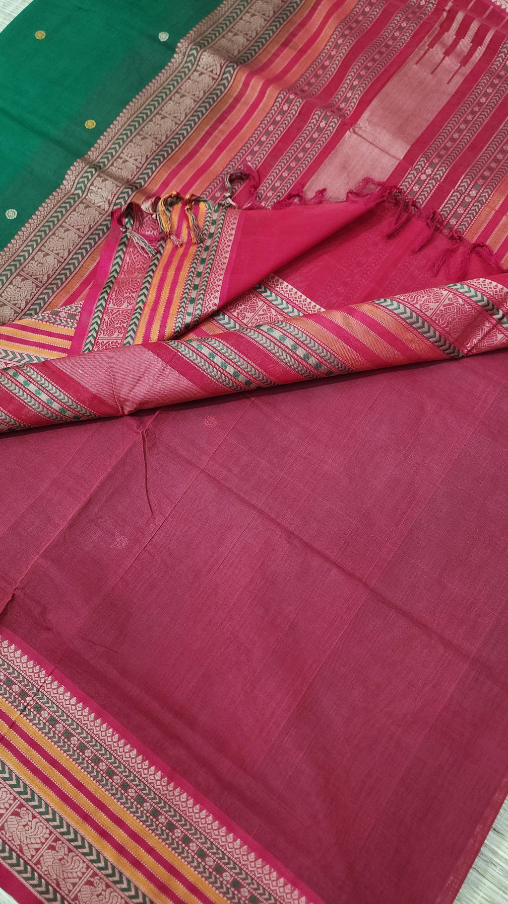 AUTHENTIC HANDWOVEN  COTTON SAREES