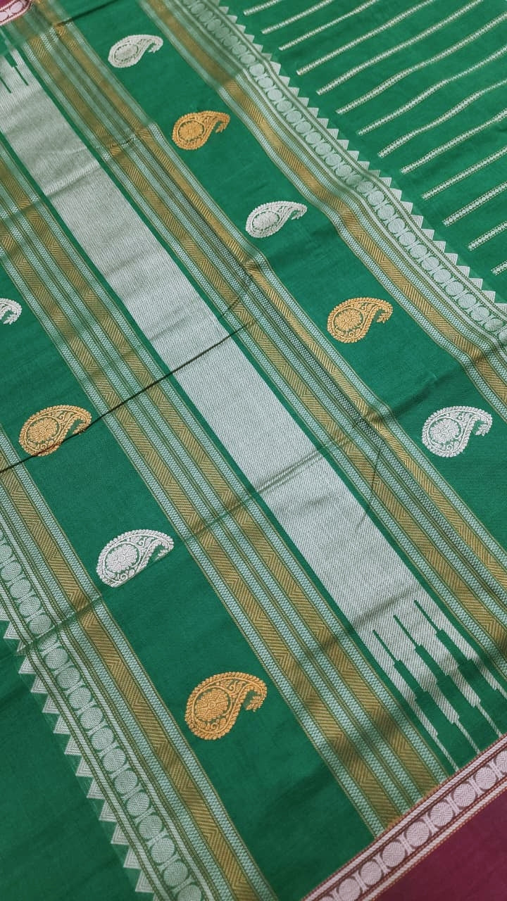 AUTHENTIC HANDWOVEN  COTTON SAREES