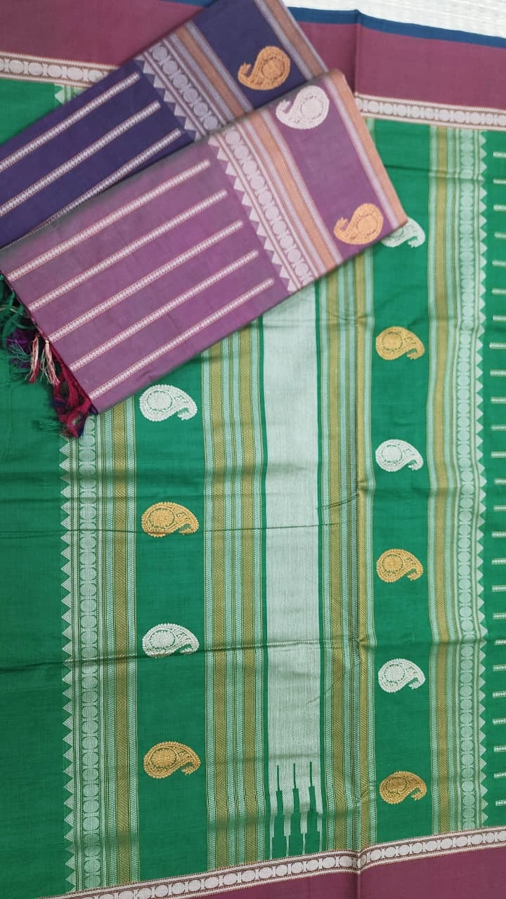 AUTHENTIC HANDWOVEN  COTTON SAREES