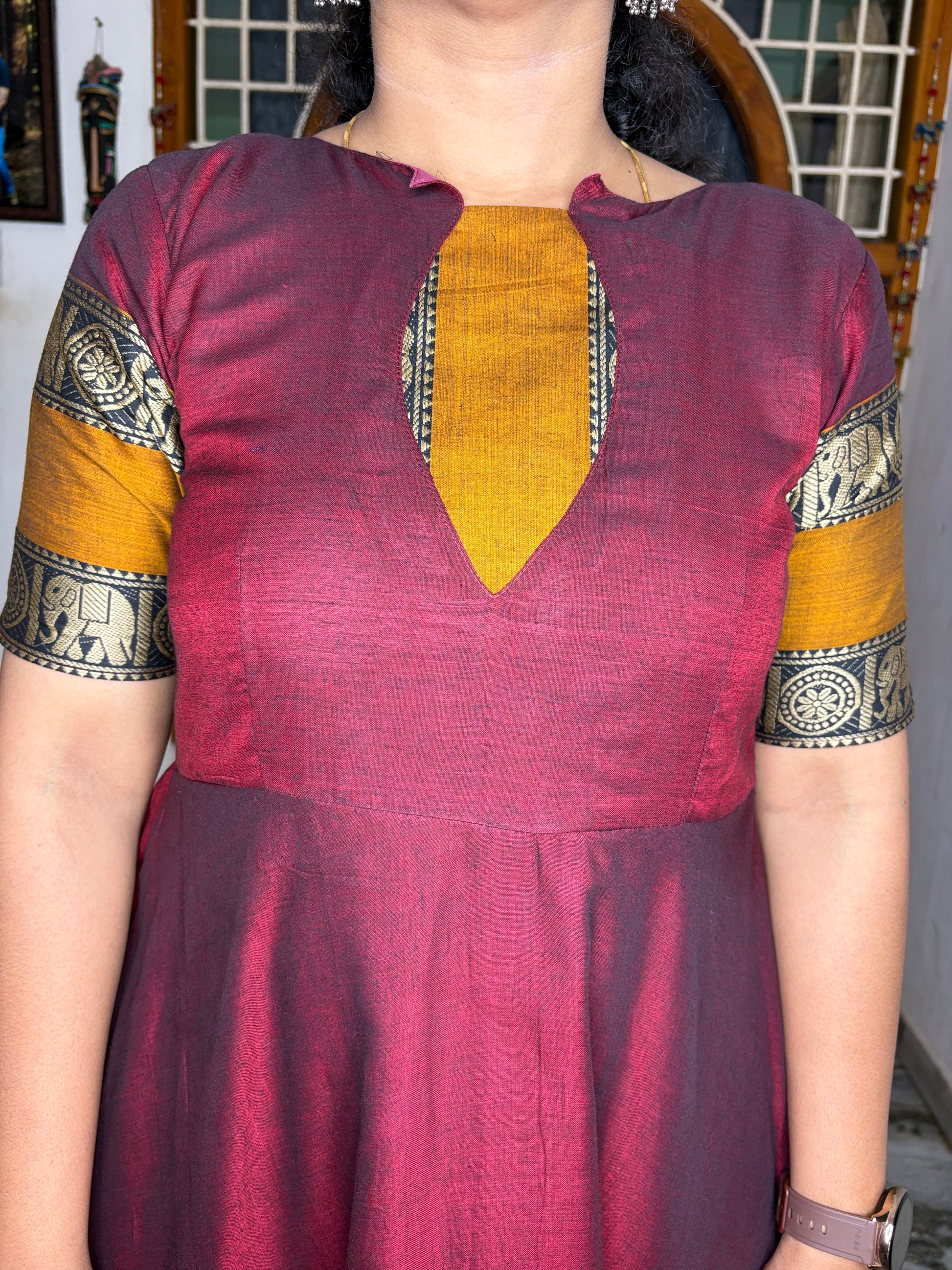 NARAYANAPET COTTON ANARKALI TOP