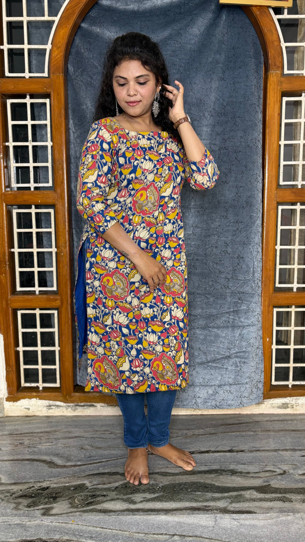KALAMKARI COTTON KURTI