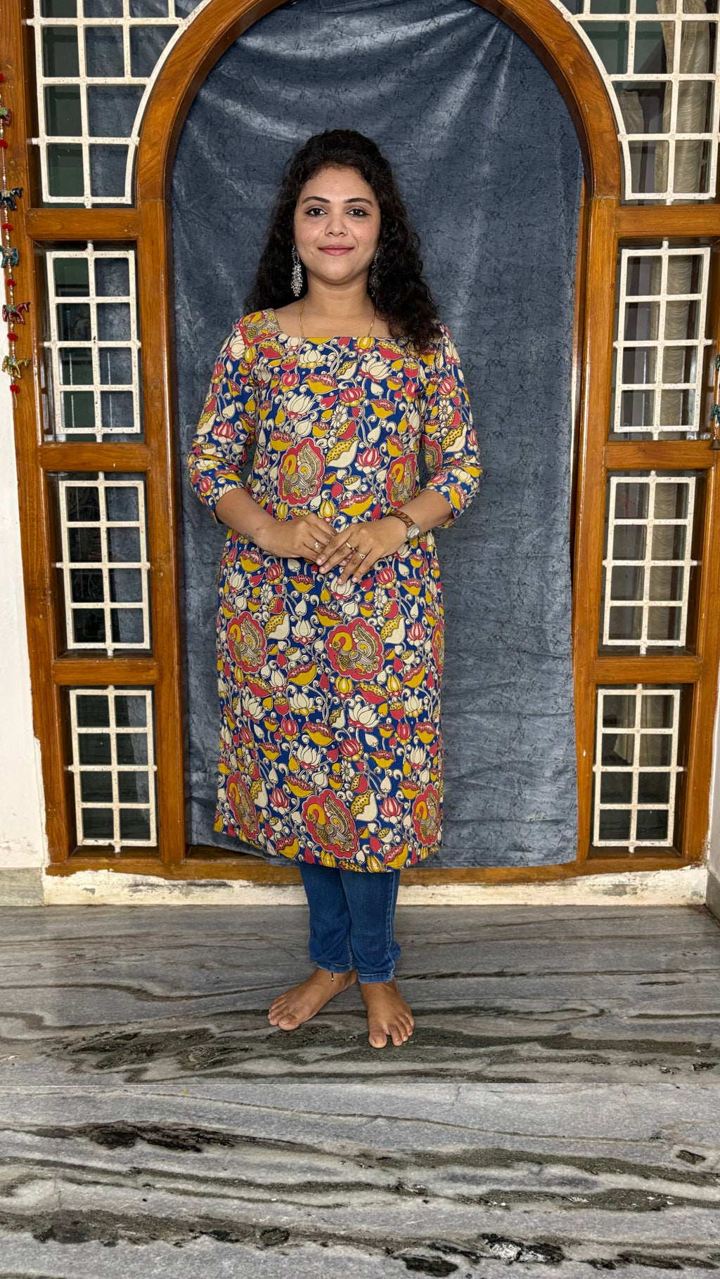 KALAMKARI COTTON KURTI