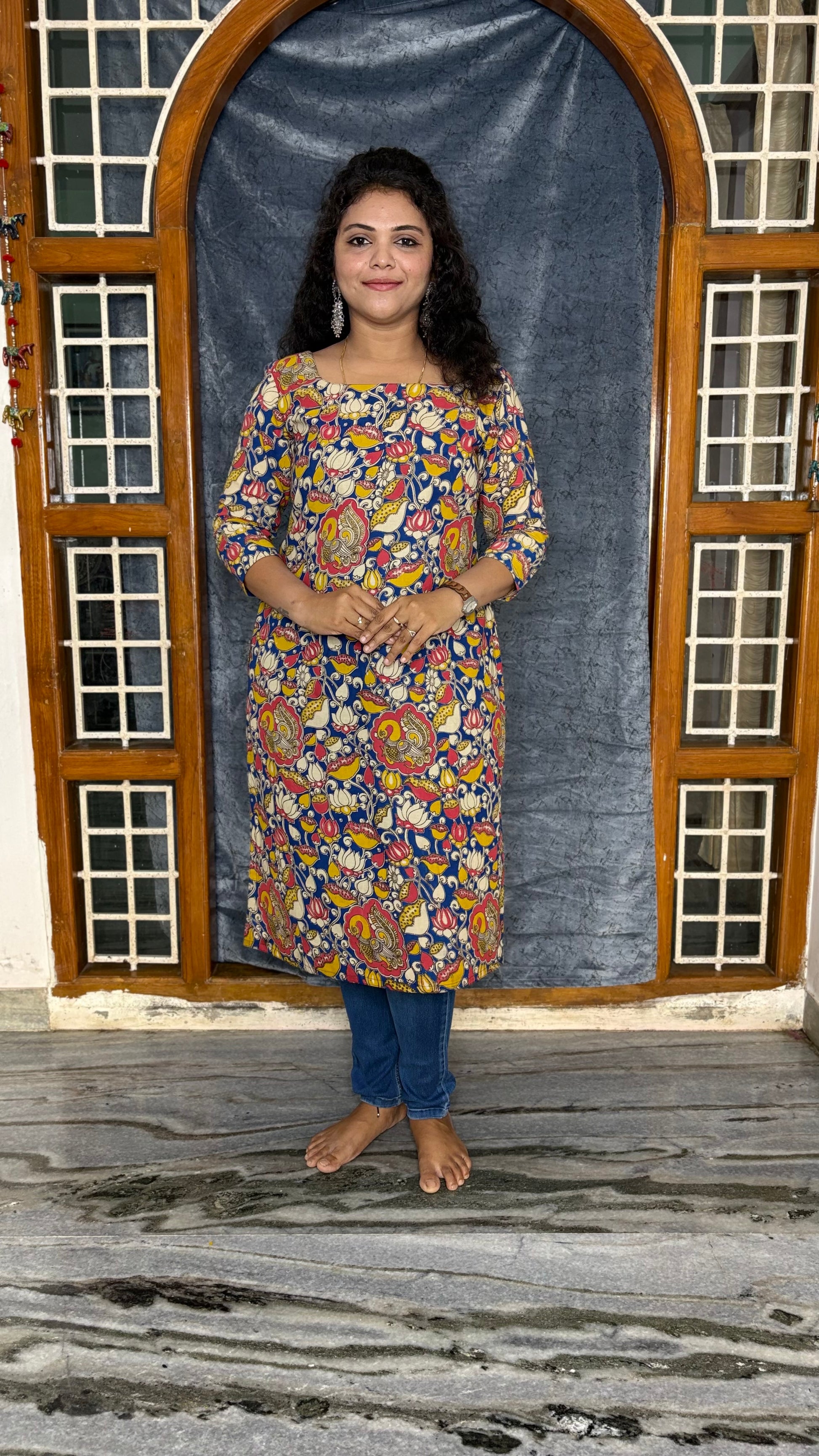 KALAMKARI COTTON KURTI