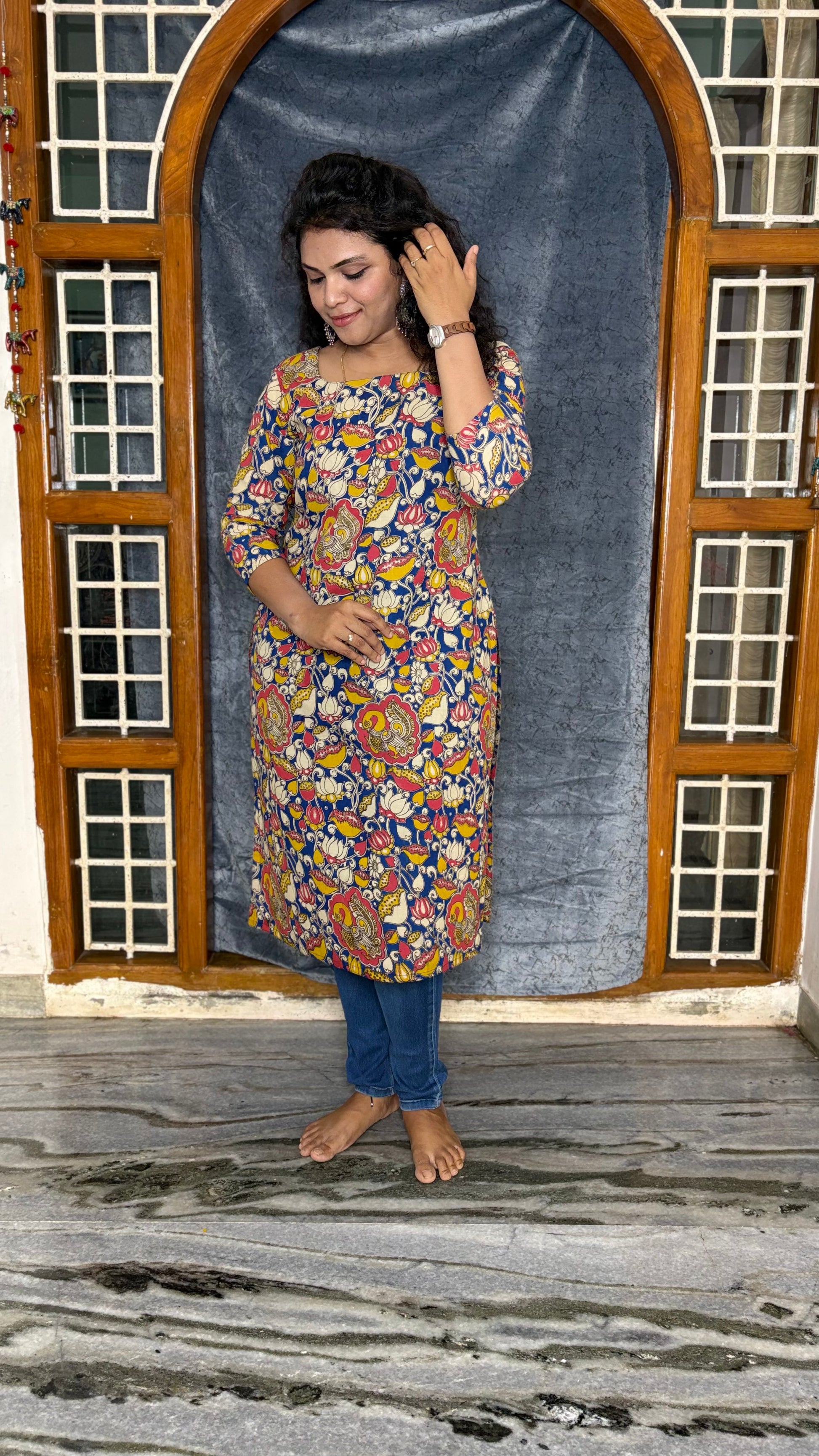 KALAMKARI COTTON KURTI