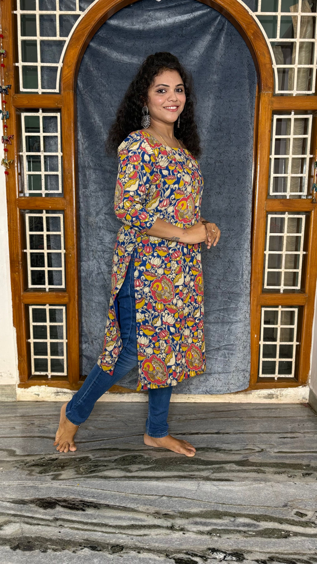 KALAMKARI COTTON KURTI