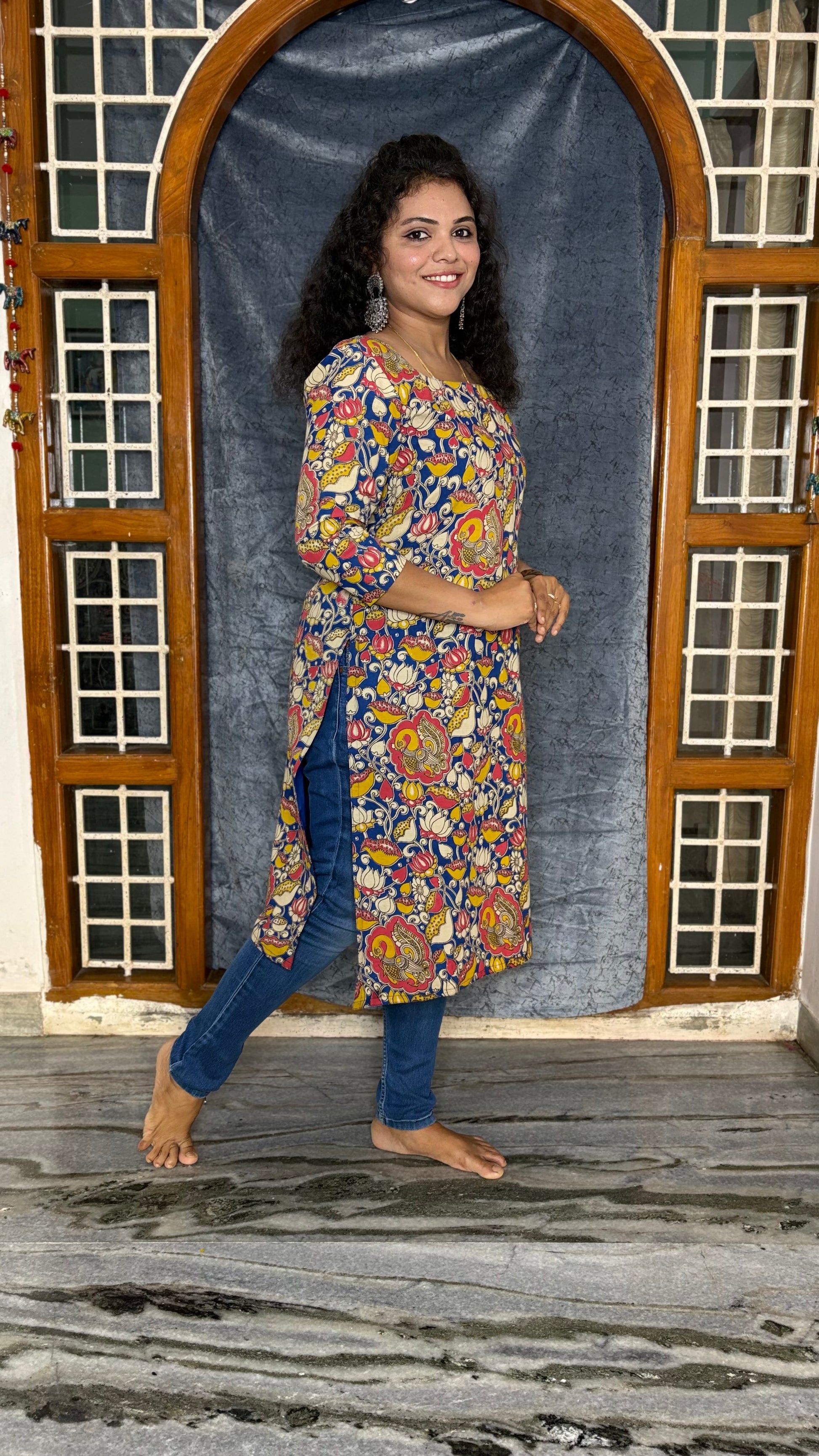 KALAMKARI COTTON KURTI