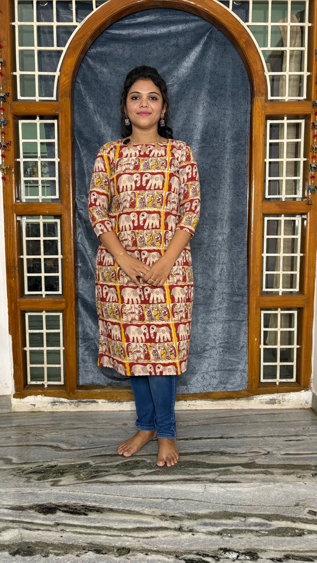KALAMKARI COTTON KURTI