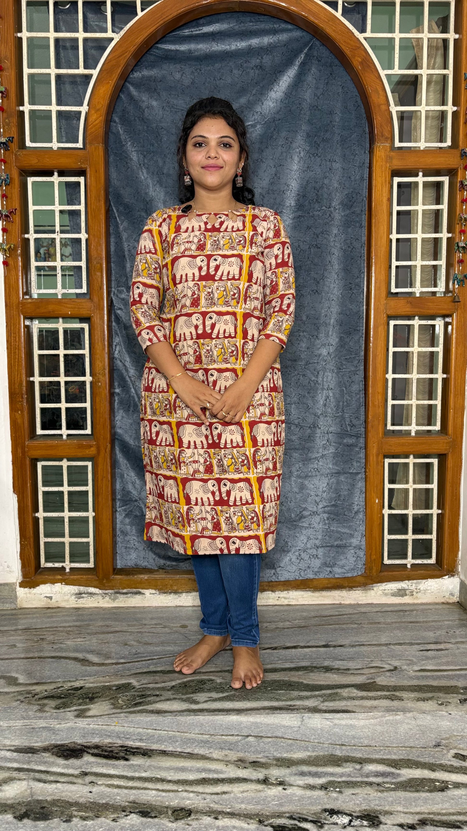 KALAMKARI COTTON KURTI