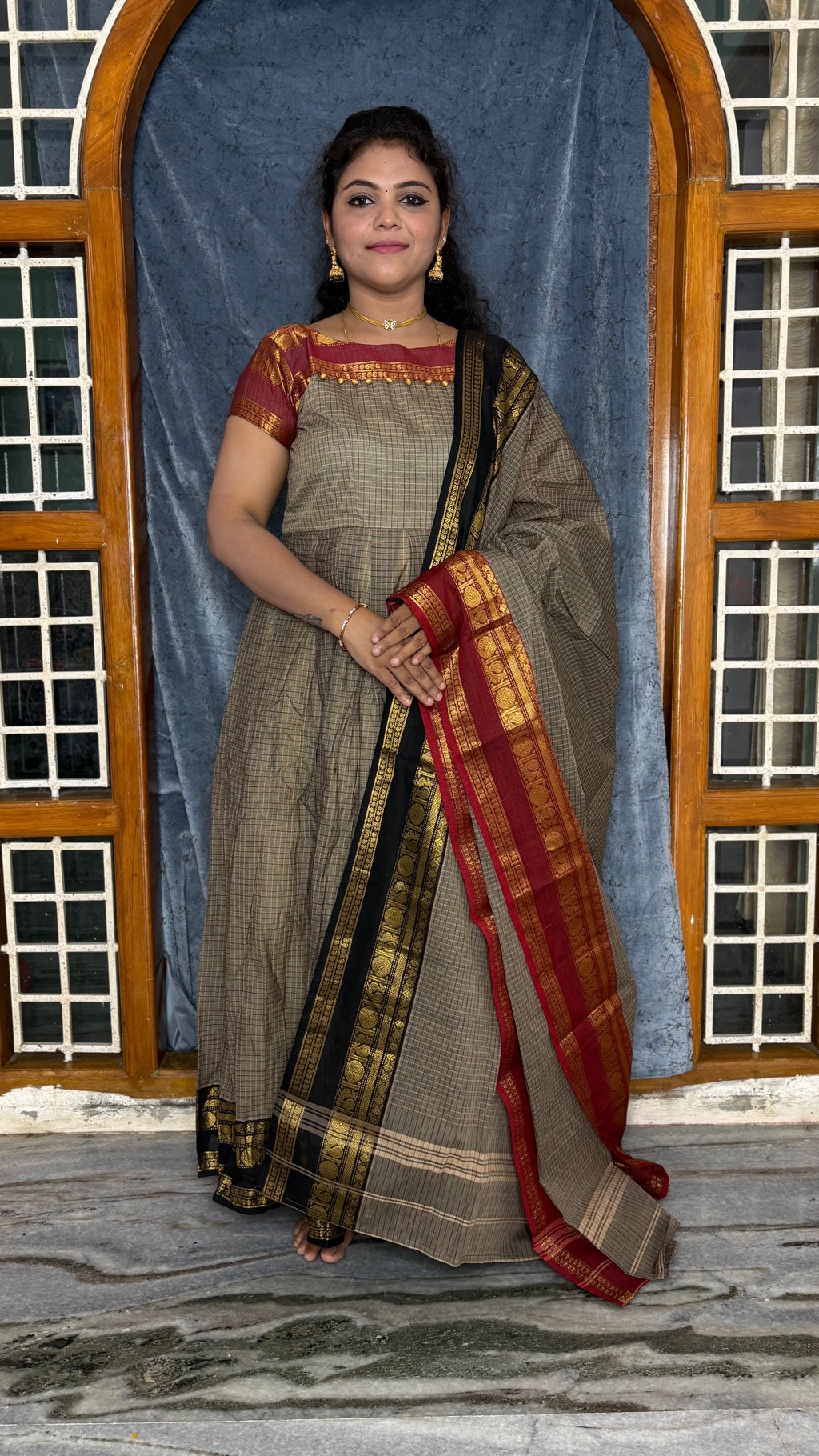 CHTTINAD COTTON ANARKALI SET