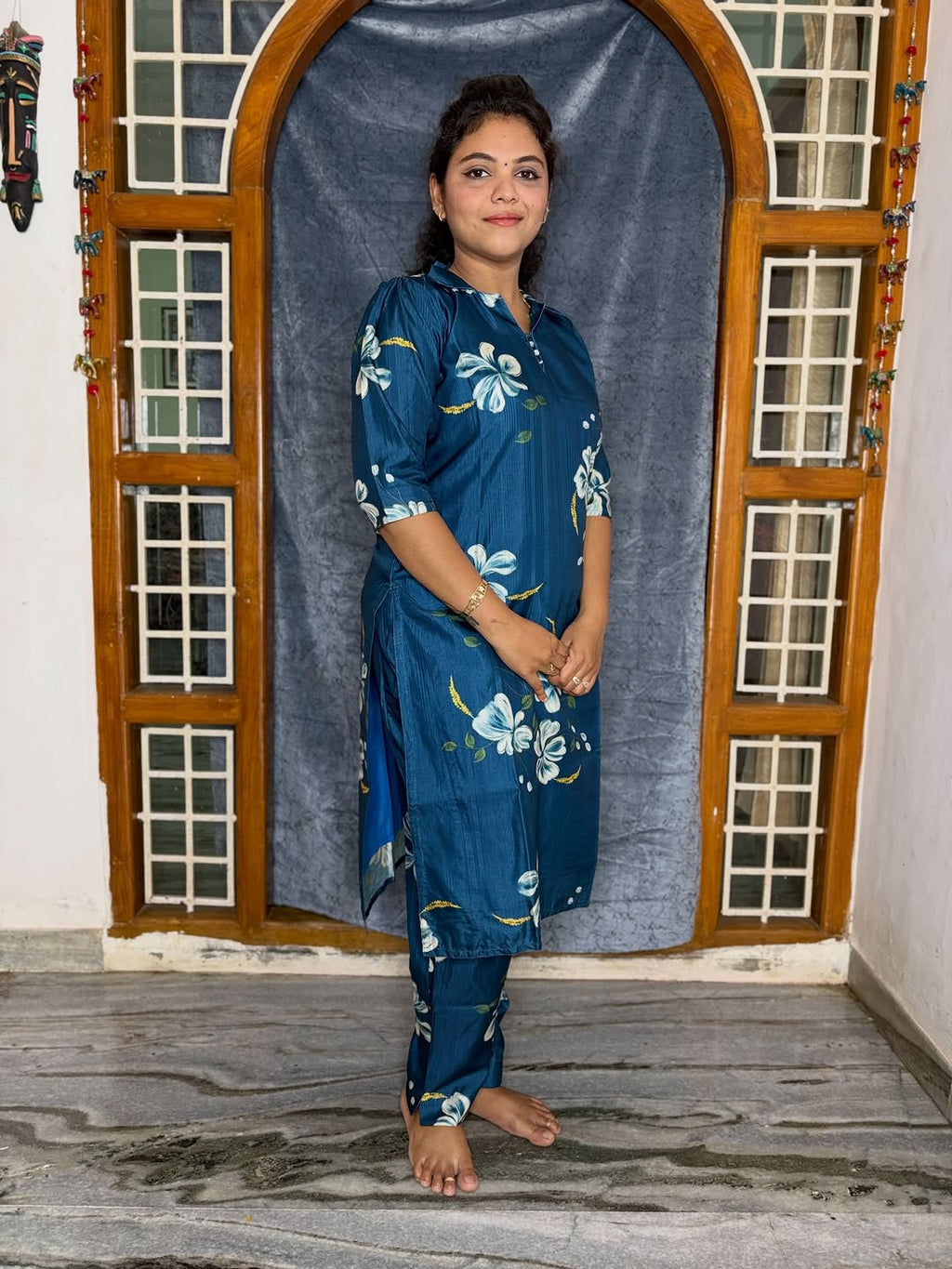 CO-ORDS KOLLAM SILK MATERIAL STITCHED