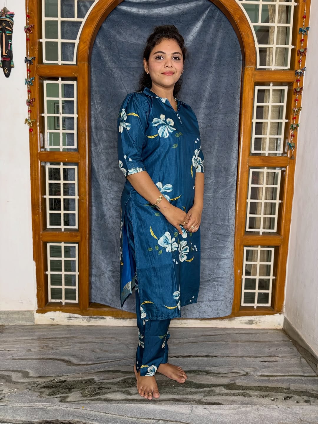 CO-ORDS KOLLAM SILK MATERIAL STITCHED