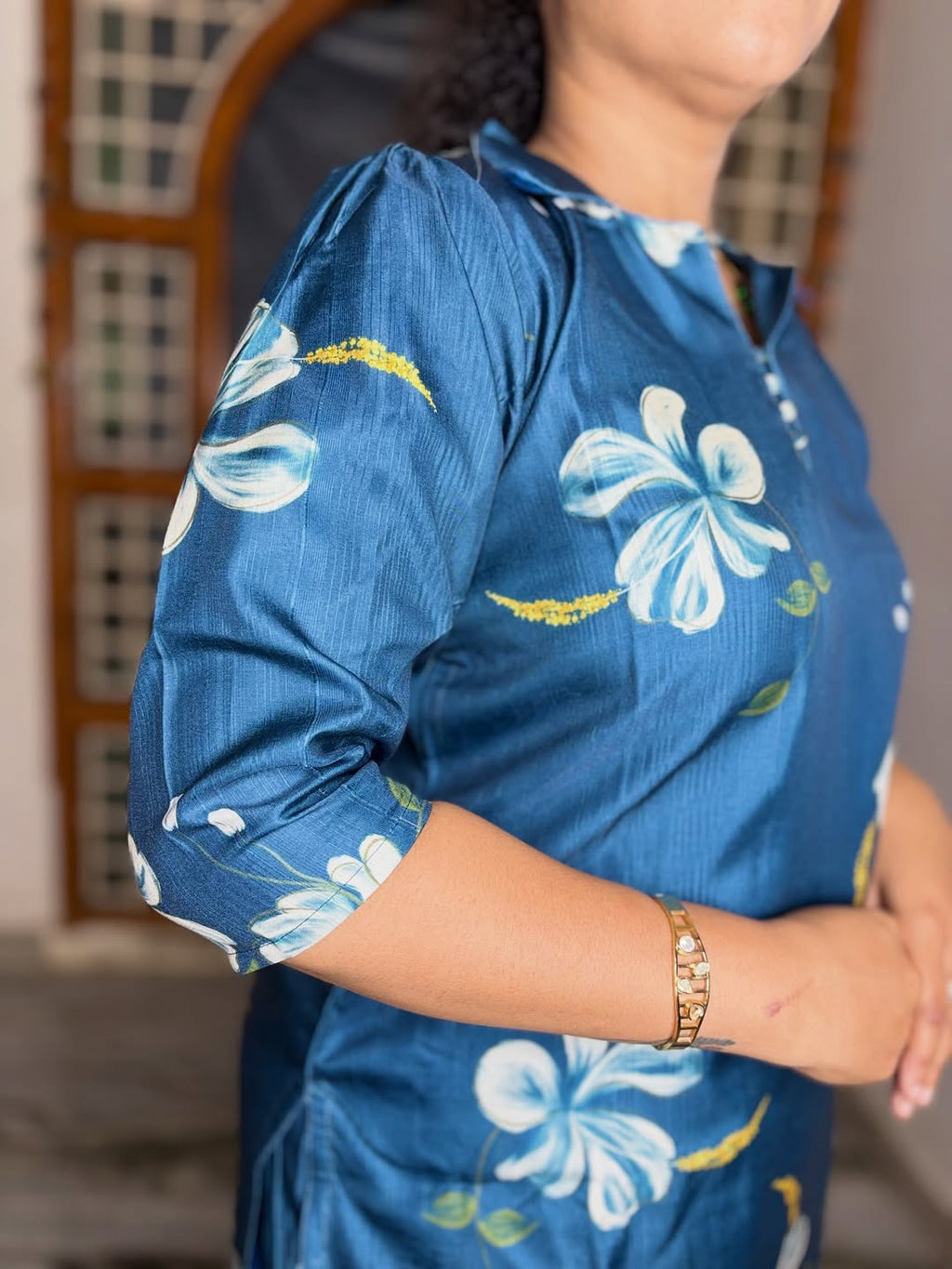 CO-ORDS KOLLAM SILK MATERIAL STITCHED